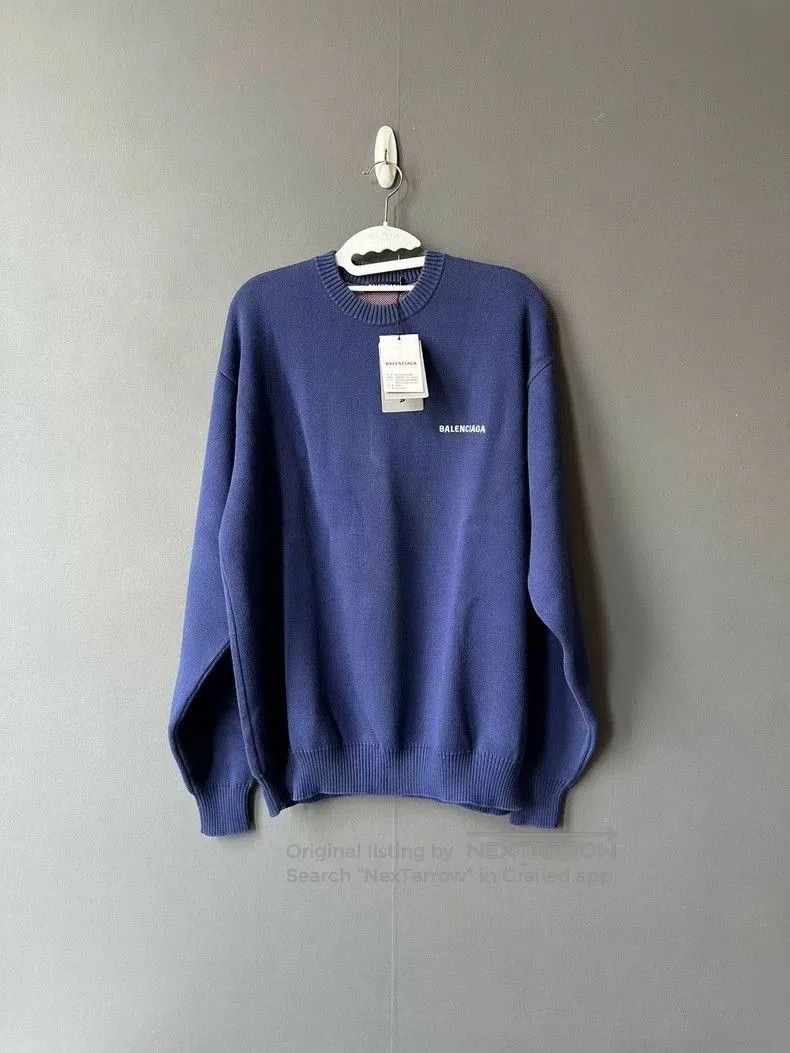 Balenciaga Balenciaga Cola Print Blue Sweater. Size US XS / EU 42 / 0 - 1 Thumbnail