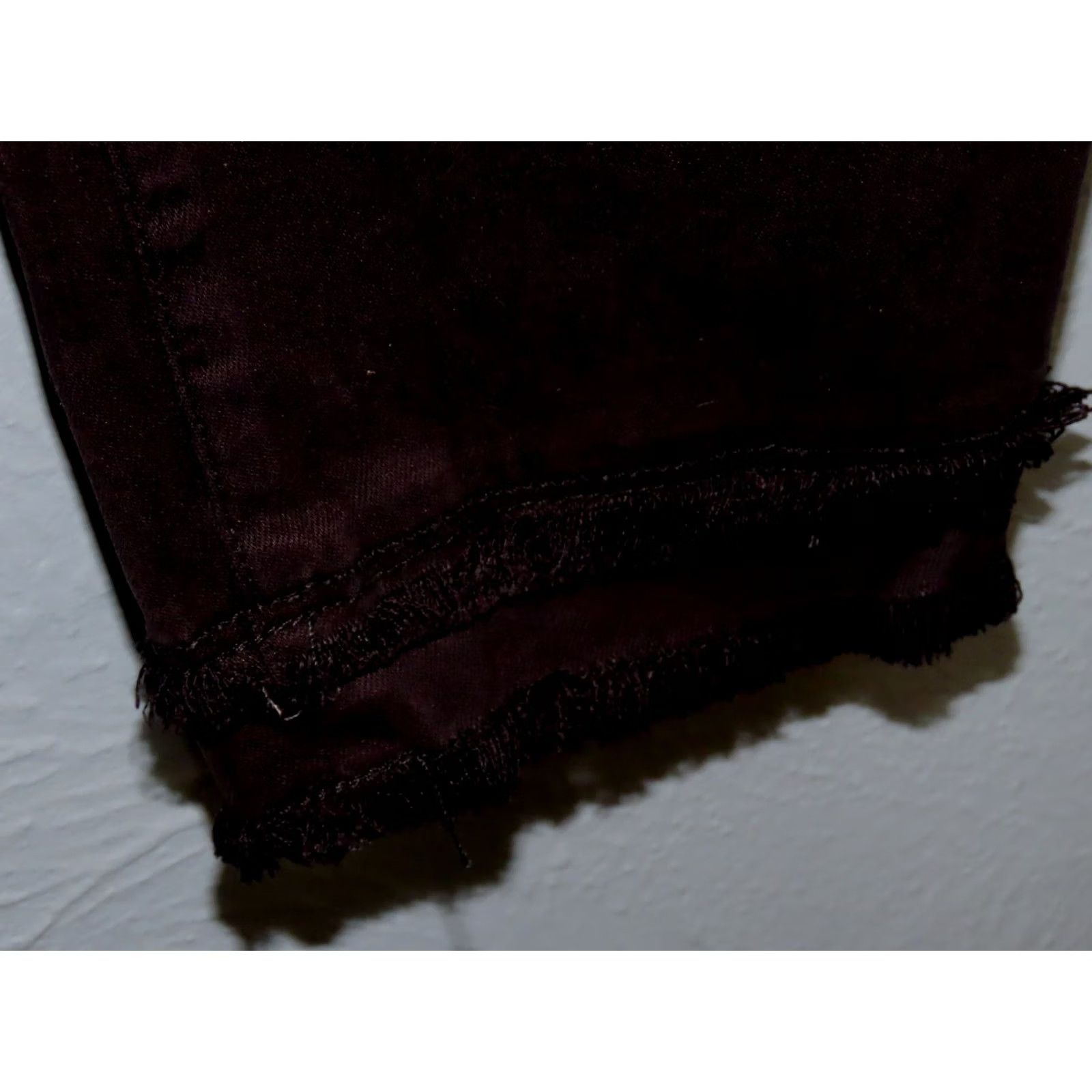 Doublet Renaur Women's 6 Black Double Fringe Hem Pants NWT Regular Straight Leg Zip Pull-On High Rise 26 Inseam Size 28" / US 6 / IT 42 - 4 Thumbnail
