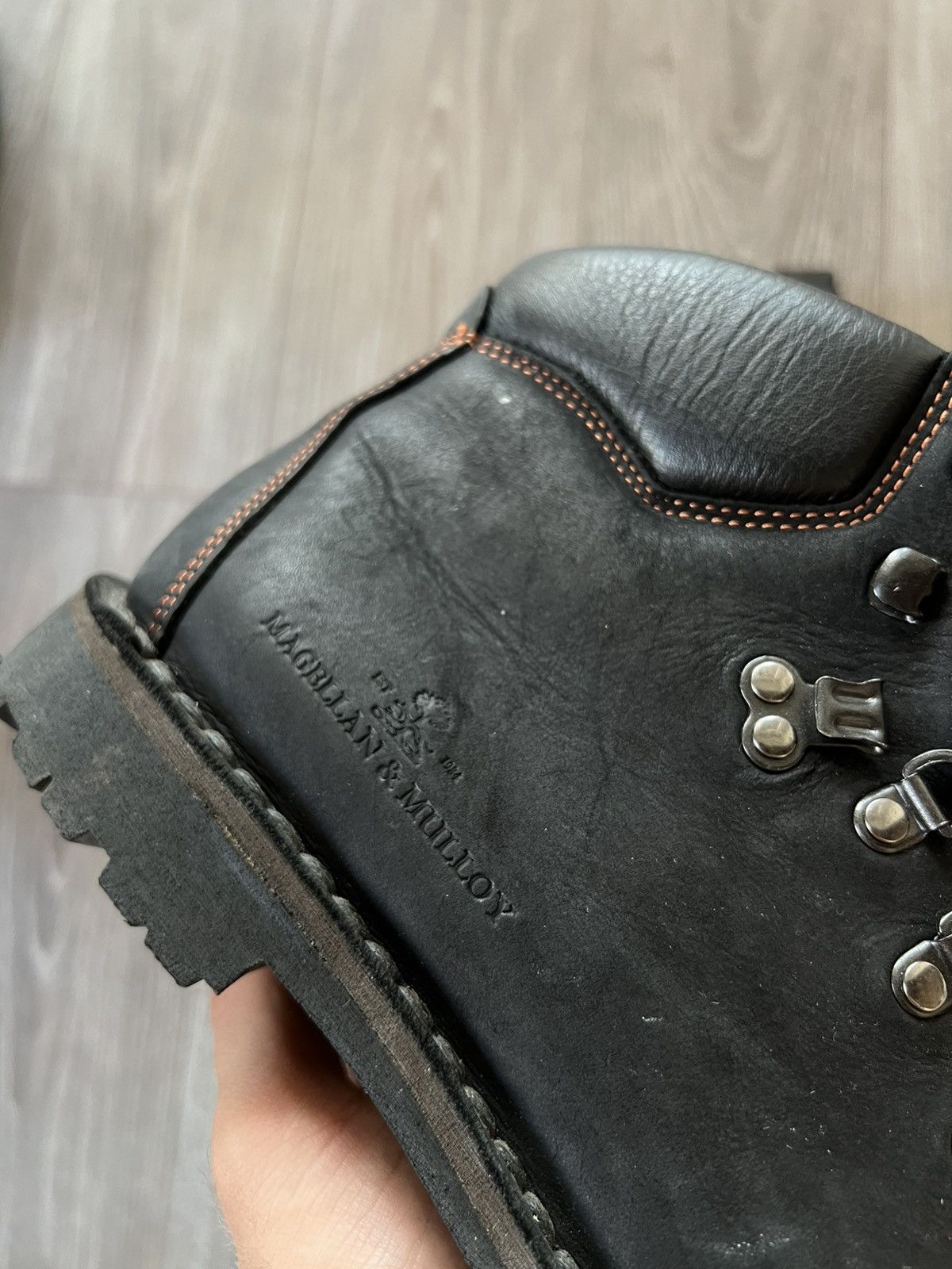 Designer Archival Magellan & Mulloy Hand Italy Crafted Bikers Boots Size US 8 / EU 41 - 9 Thumbnail