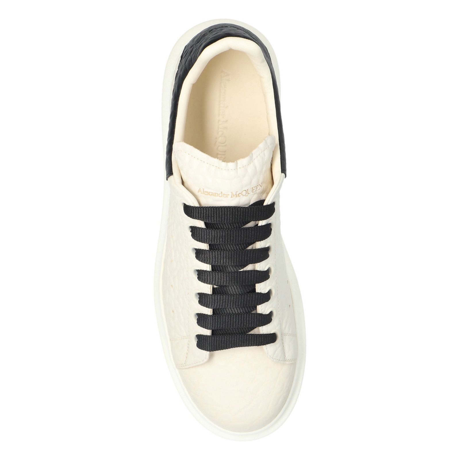 Alexander McQueen ALEXANDER MCQUEEN Oversized $780 Men's Off White/Black Sneak Size US 13 / EU 46 - 5 Thumbnail