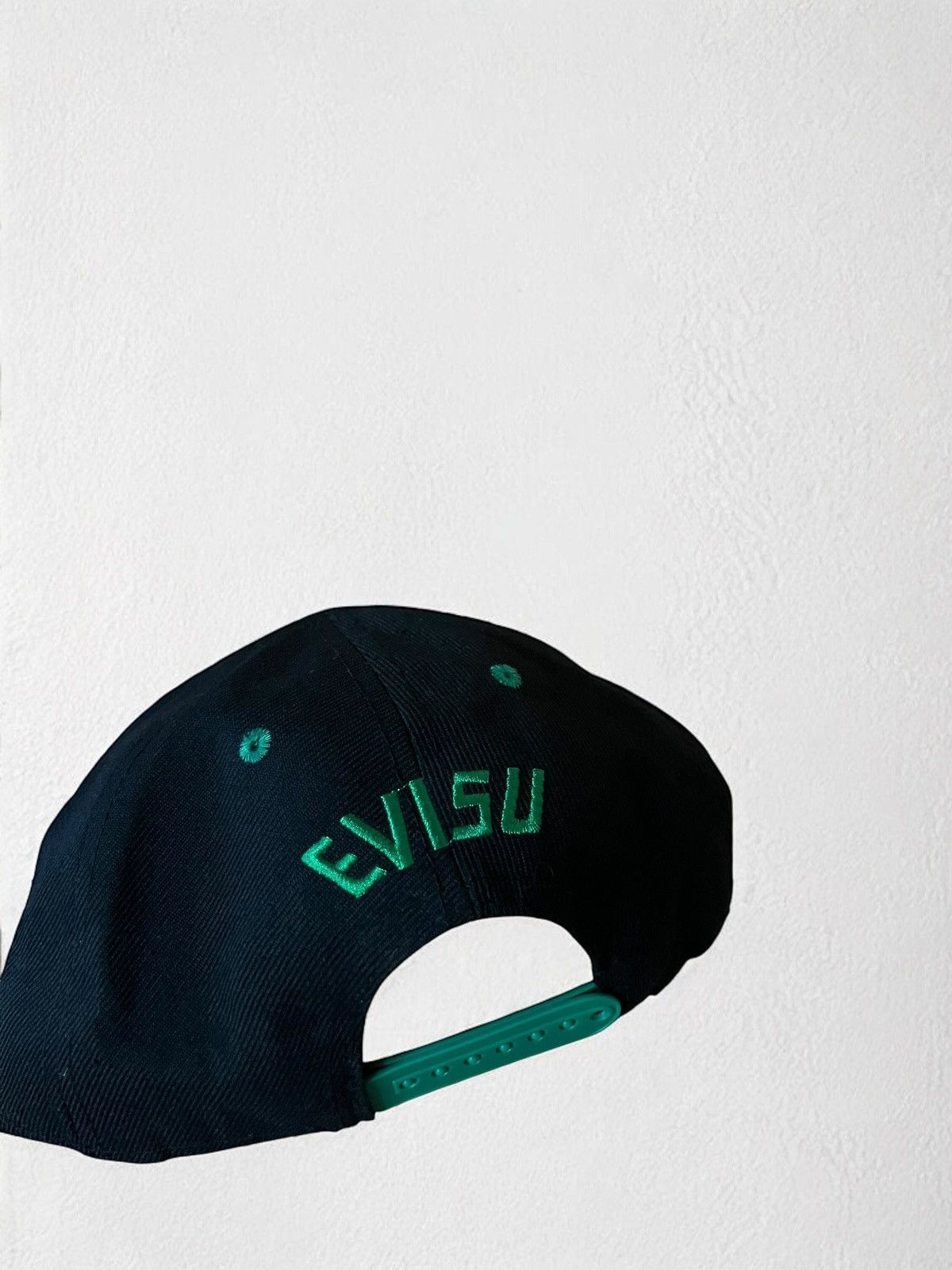 Japanese Brand EVISU LANA WOOL DASON TRUCKER CAP JAPAN DENIM VINTAGE 90s Size ONE SIZE - 3 Thumbnail