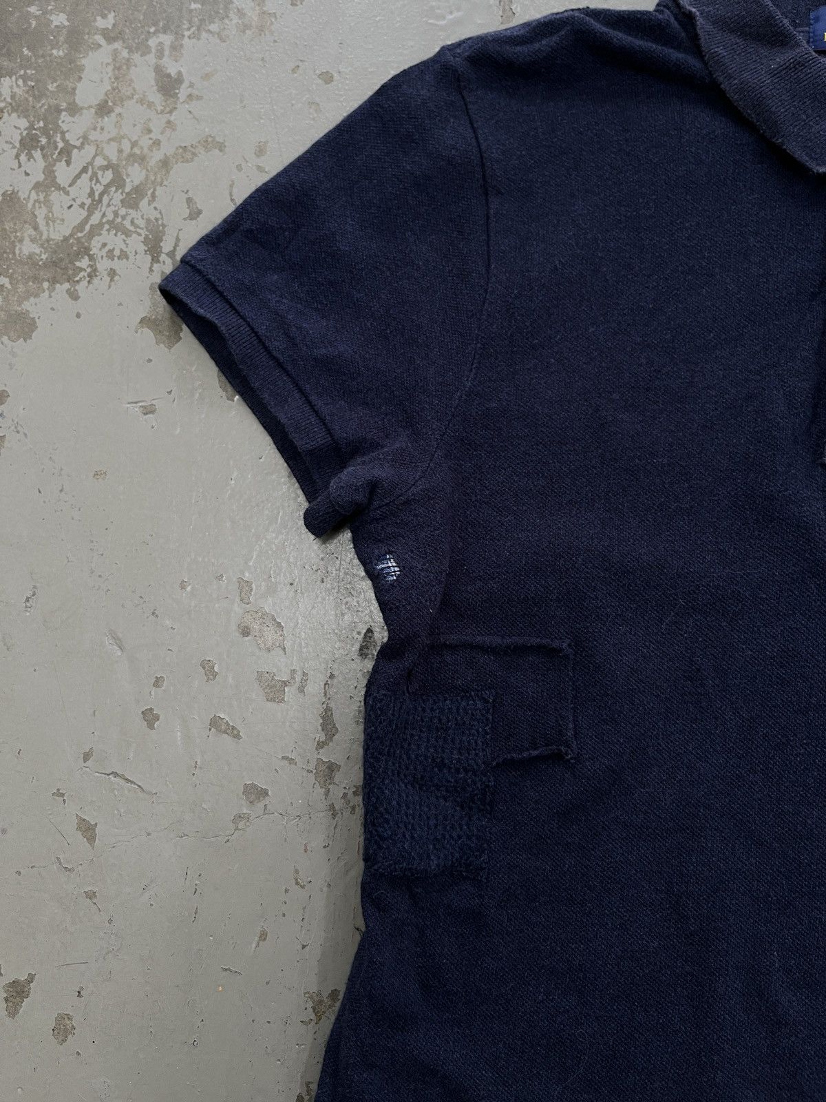 Polo Ralph Lauren 00s Polo RL Patchwork Indigo Dye Sashiko Kapital Dye Denim Size XS / US 0-2 / IT 36-38 - 4 Thumbnail