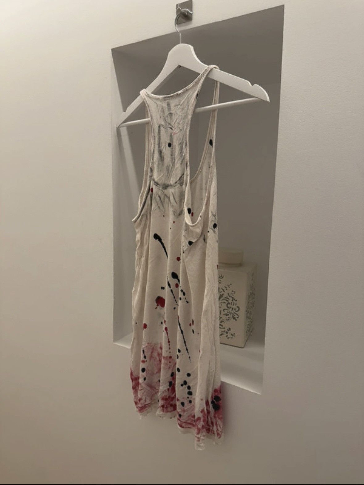 Balmain BALMAIN SS11 Blood Splatter Tank top Size US S / EU 44-46 / 1 - 3 Thumbnail