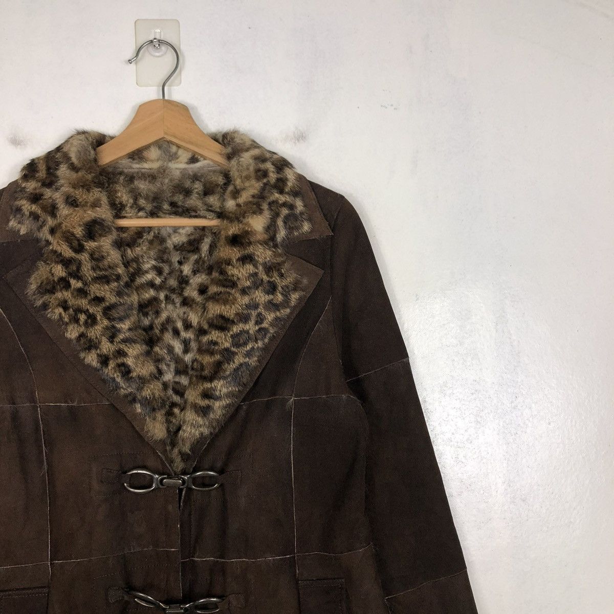 Vintage 📌VINTAGE BIKER SHEARLING LEATHER JACKET GEORGES RECH PARIS Size US M / EU 48-50 / 2 - 8 Thumbnail