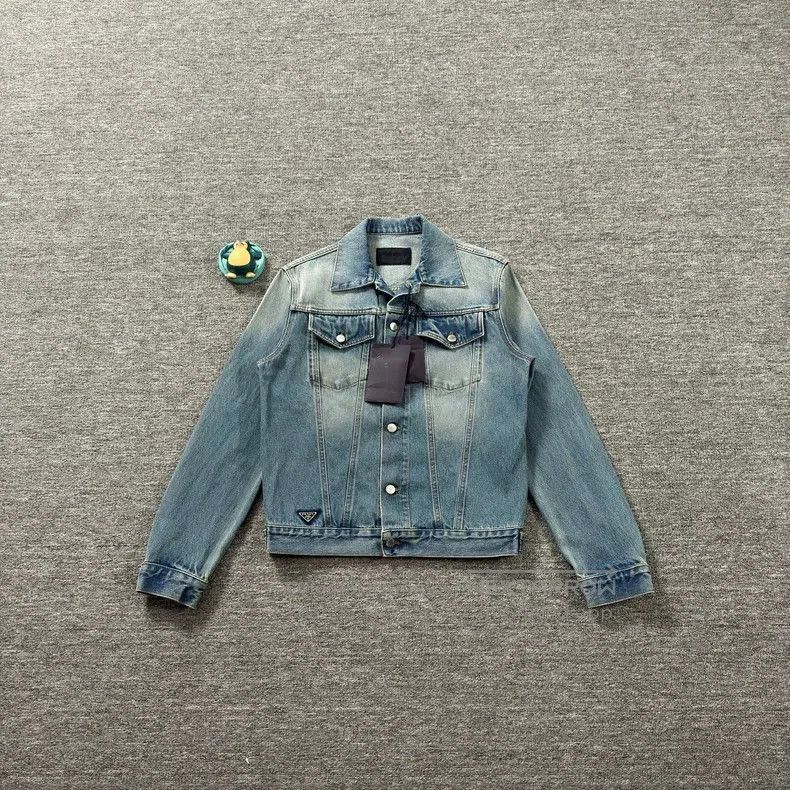 Prada Prada 23 Blue Denim Jacket. Size US S / EU 44-46 / 1 - 1 Thumbnail