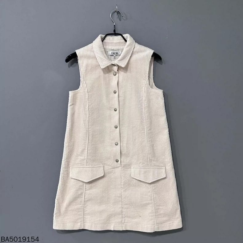 Dior Dior Corduroy Dress with Buttons-2506 Size XL / US 12-14 / IT 48-50 - 3 Thumbnail