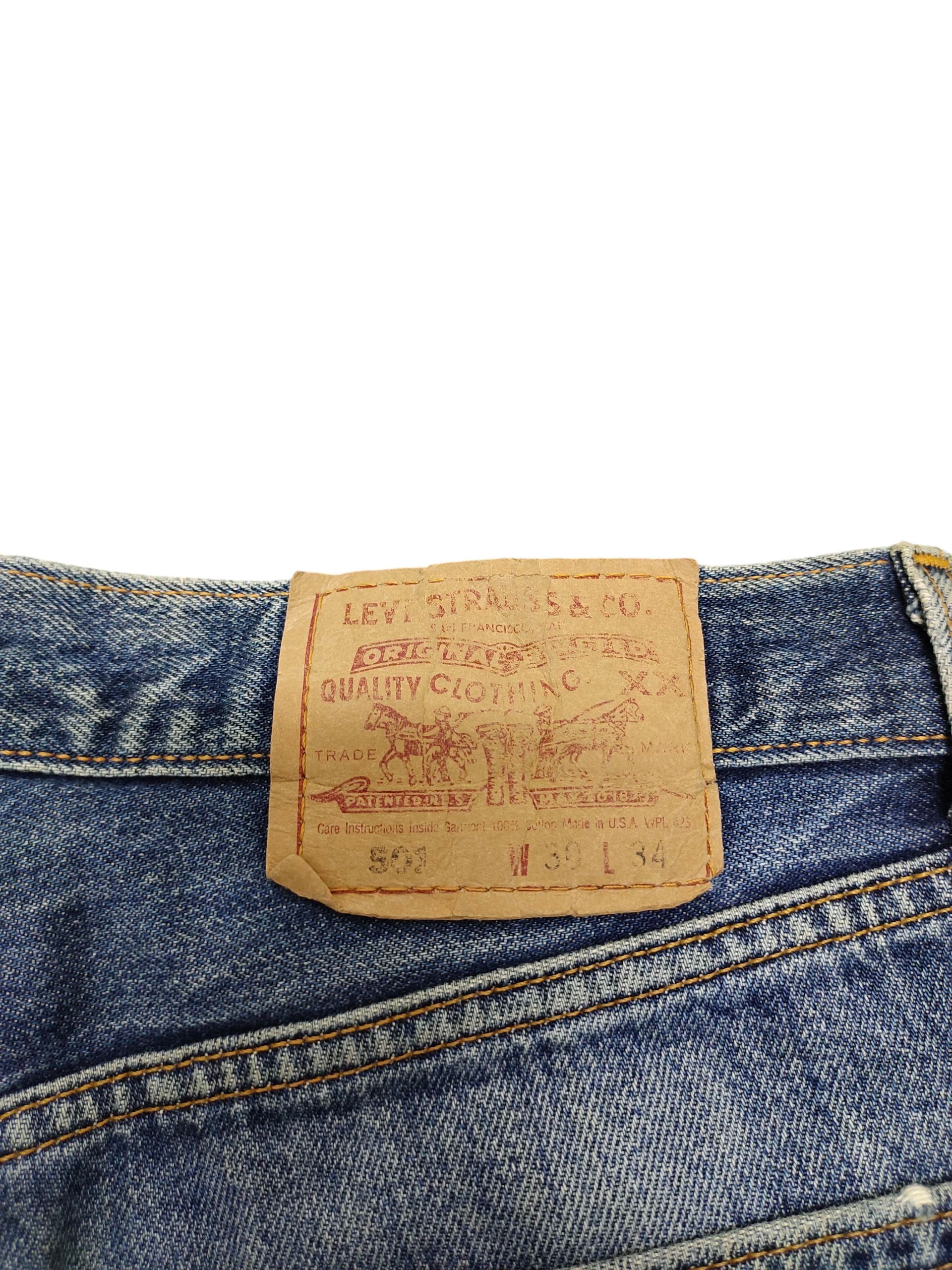 Kapital Vintage 90s Levis 501 Clawmark Distress Faded Denim Jeans Size US 30 / EU 46 - 10 Thumbnail