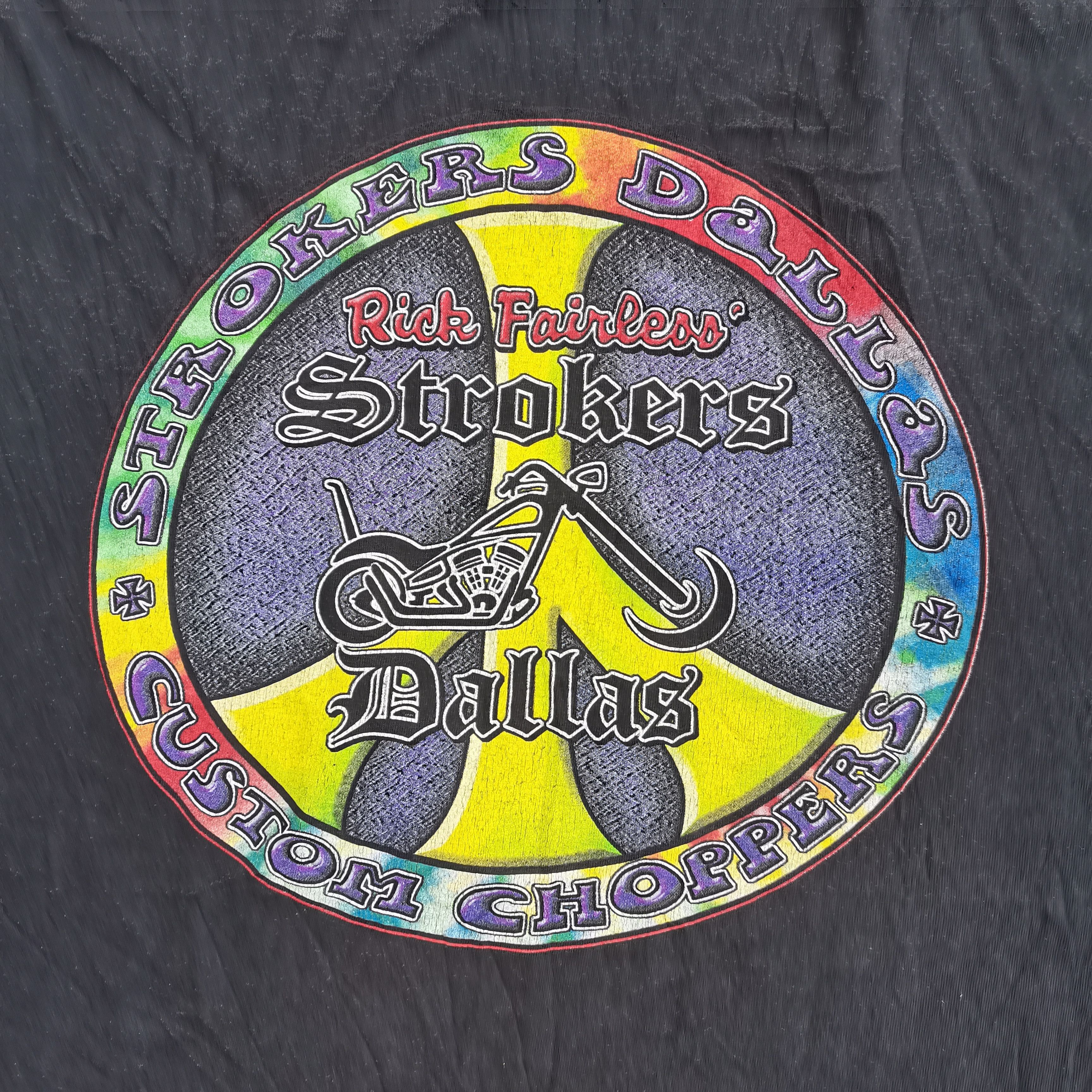 Hanes × Vintage × West Coast Choppers Vintage RICK FAIRLESS STROKERS DALLAS CUSTOM CHOPPERS Tee Size US XXL / EU 58 / 5 - 2 Thumbnail
