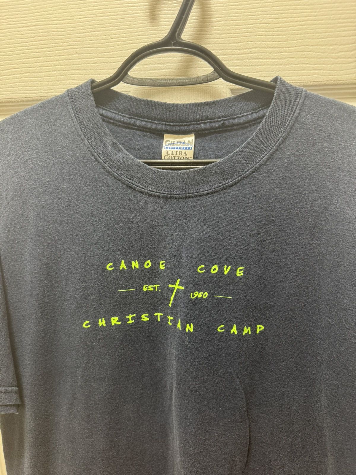 Gildan Gildan Canoe Cove Christian Camp Crew Religion Vintage Cross Size US L / EU 52-54 / 3 - 4 Thumbnail
