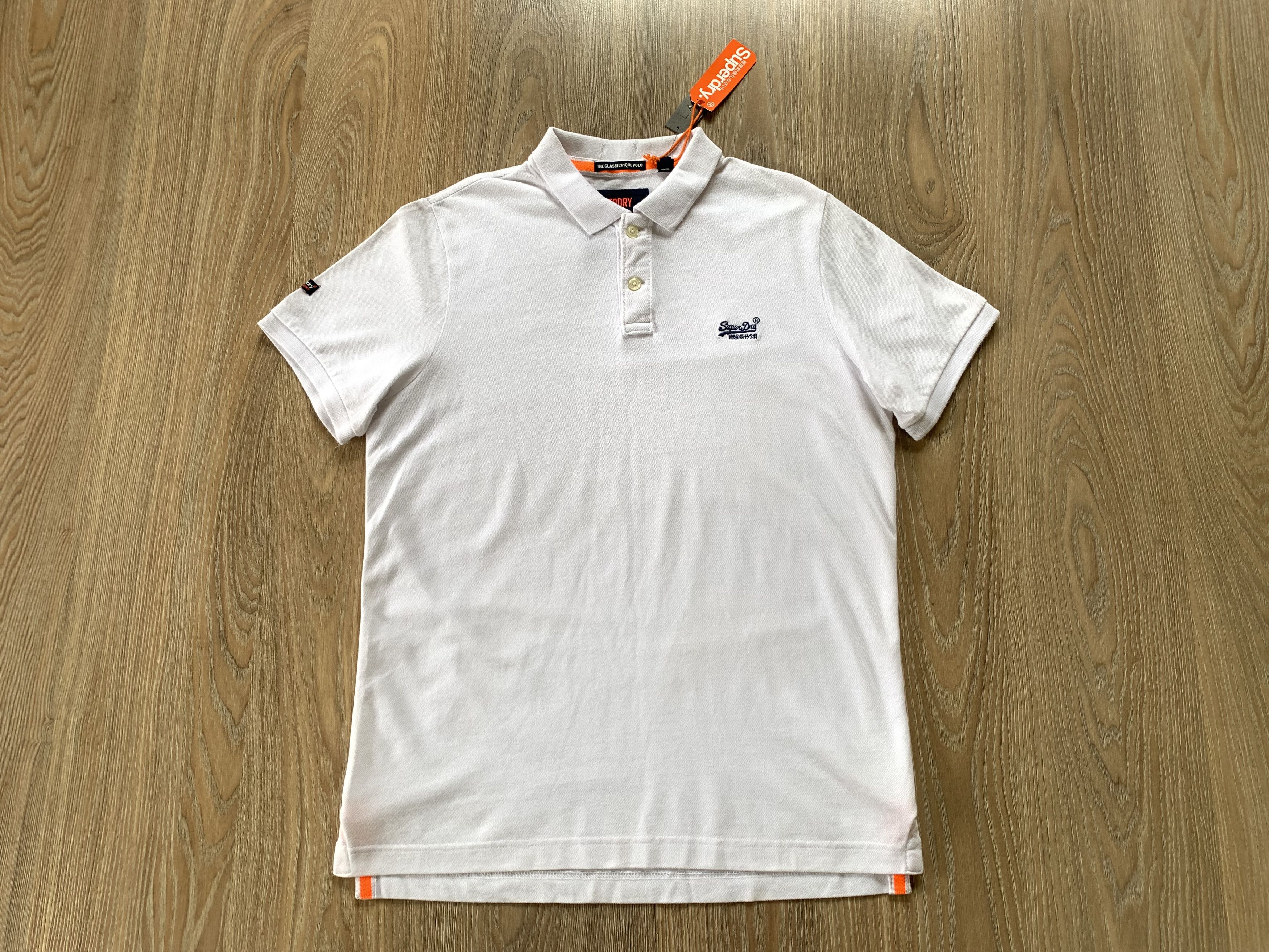 Japanese Brand × Superdry Superdry Classic Basic White Short Sleeeve Polo T Shirt Size US XXL / EU 58 / 5 - 2 Thumbnail