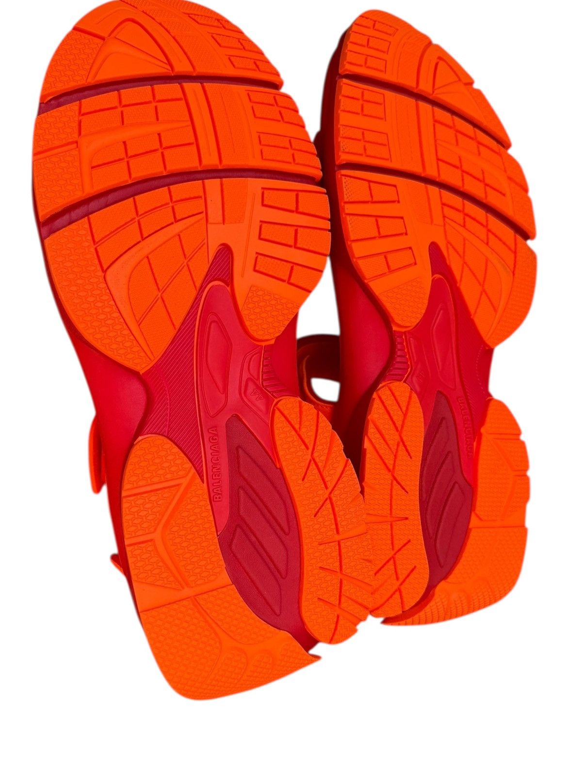 Balenciaga Tourist Orange Red Strapped Sandals Size US 11 / EU 44 - 5 Thumbnail