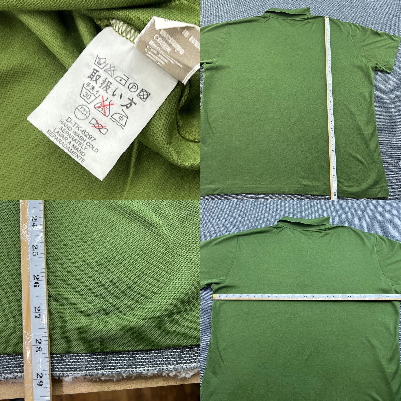 Ermenegildo Zegna Ermenegildo Zegna Polo Shirt Mens 3XL Green Short Sleeve Front Pocket Cotton Size US XXL / EU 58 / 5 - 8 Thumbnail