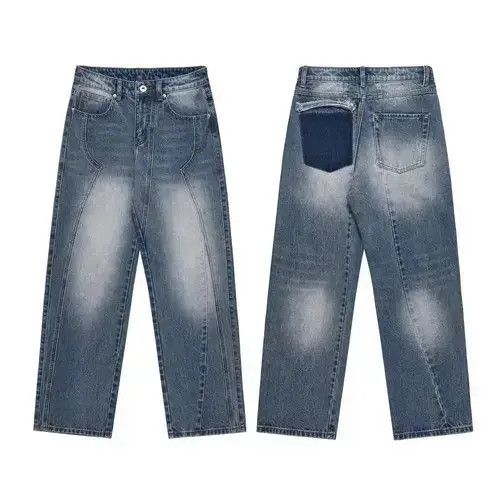 Japanese Brand × Jean Jeans straight legs casual denim trousers loose fit wide leg Size US 30 / EU 46 - 4 Thumbnail