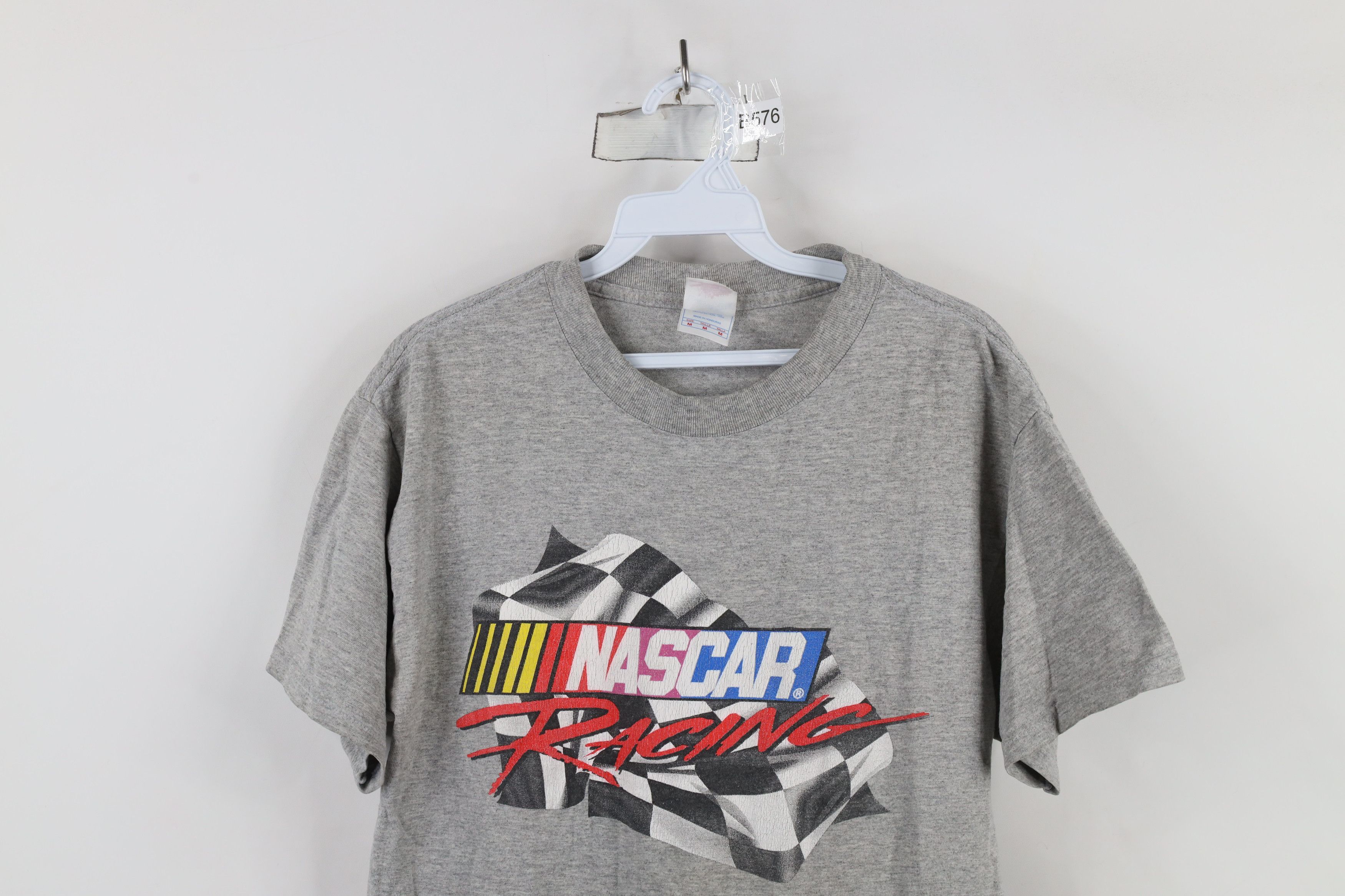 Vintage Vintage 90s Y2K Nascar Racing Spell Out T-Shirt Gray Size US M / EU 48-50 / 2 - 2 Thumbnail