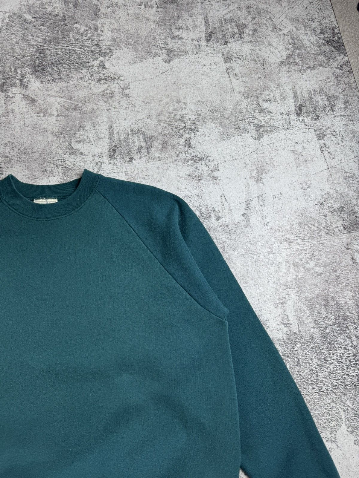 Fruit Of The Loom × Vintage Fruit of The Loom USA Blank 90s Hoodie Sweatshirt Pullover Size US XL / EU 56 / 4 - 8 Thumbnail