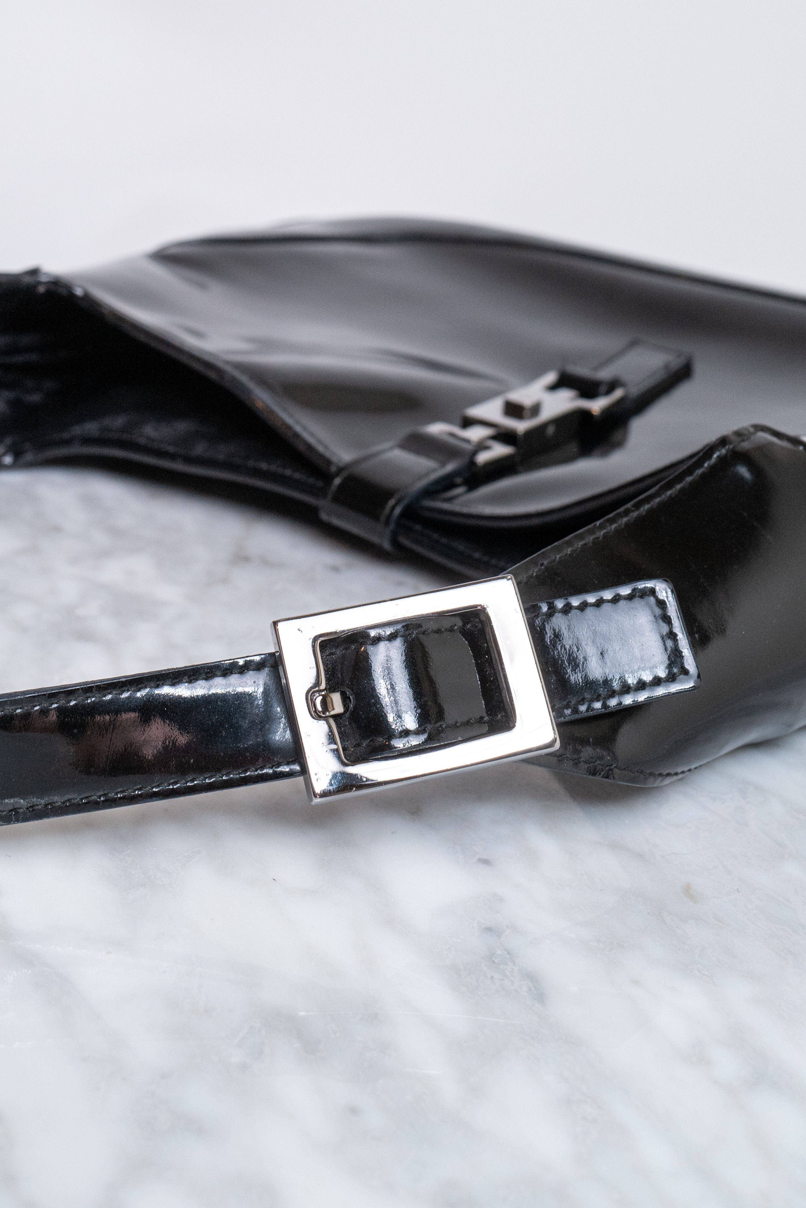 Gucci Black Patent Leather Vintage Gucci Jackie Bag Size ONE SIZE - 4 Thumbnail