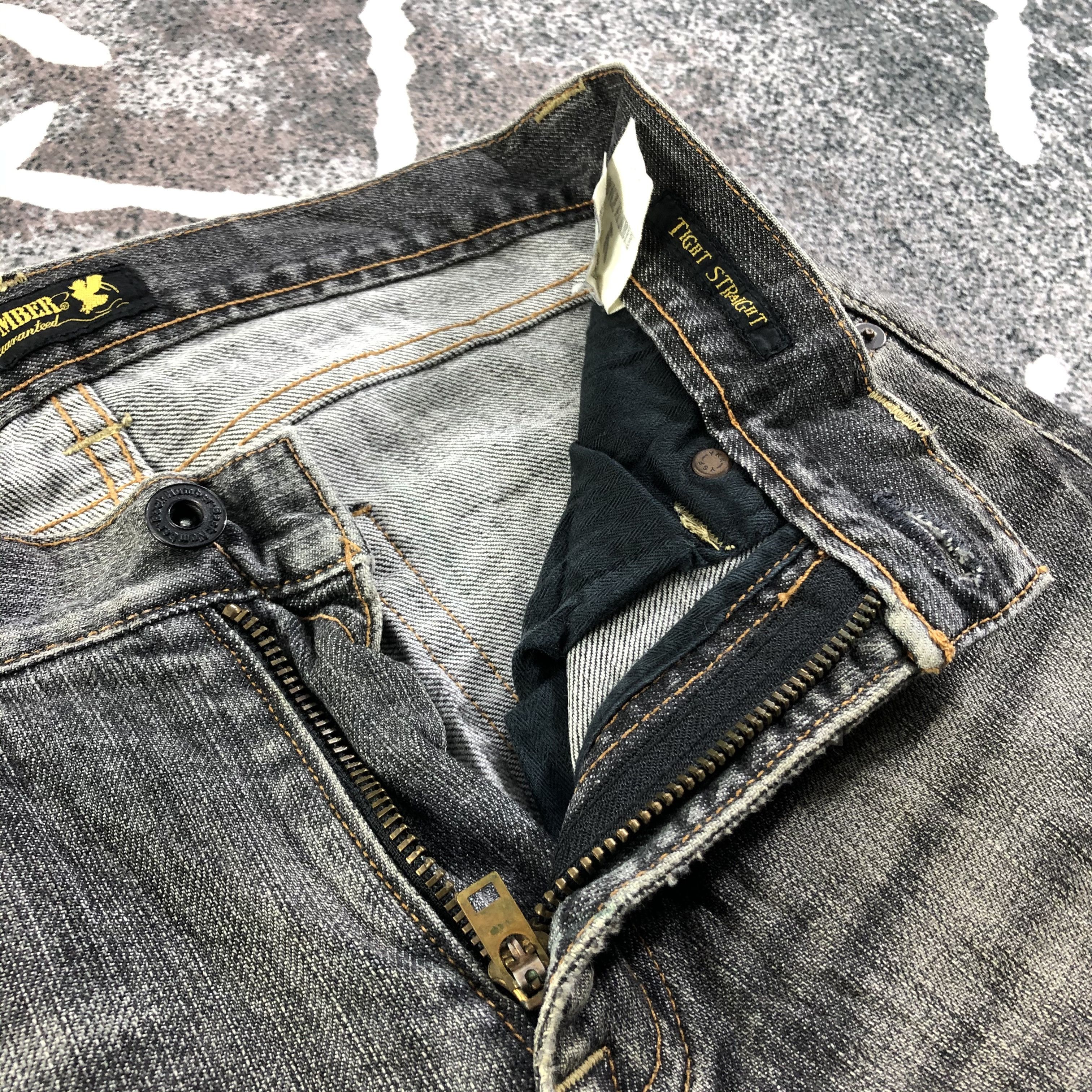 Japanese Brand Back Number Faded Black Selvedge Jeans KJ2107 Size US 29 - 8 Thumbnail