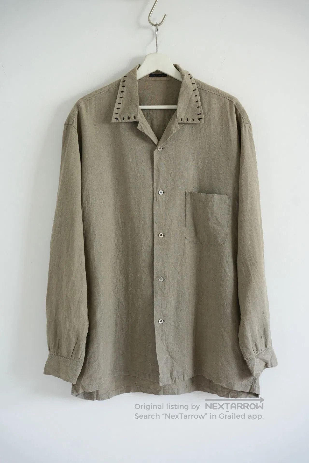 Y's for Men Yohji Yamamoto 90s Linen Shirt. Size US M / EU 48-50 / 2 - 1 Thumbnail