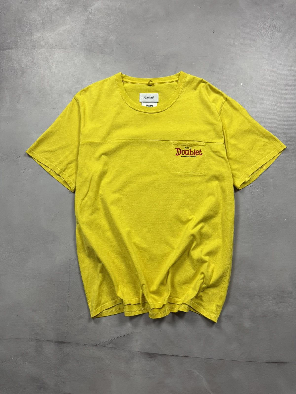 Doublet Aw20 Doublet Fami Tee(Yellow/Boxy L) Size US L / EU 52-54 / 3 - 2 Thumbnail