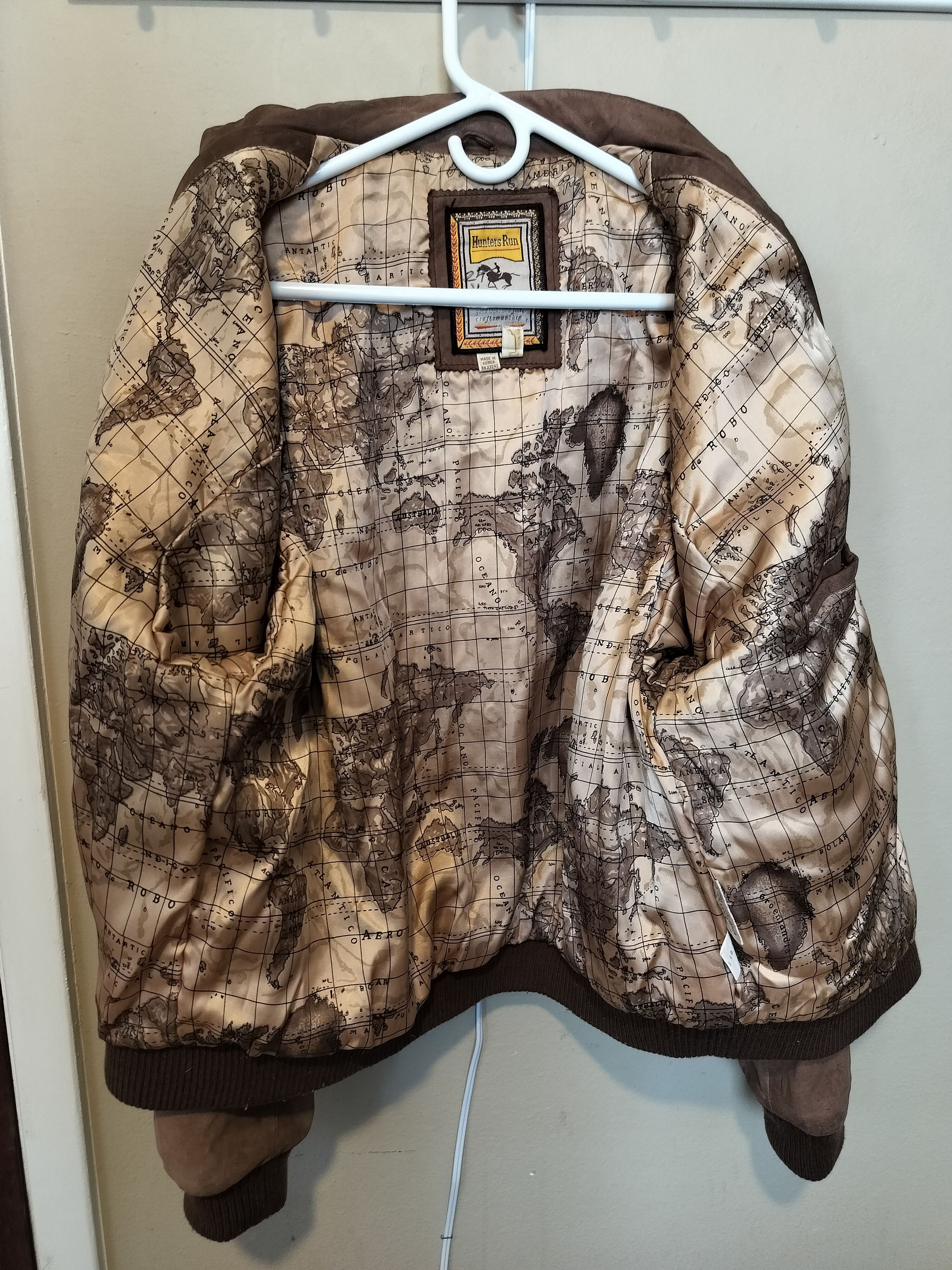 Other Hunters Run Suede Leather Bomber Jacket Size L Size US L / EU 52-54 / 3 - 5 Thumbnail