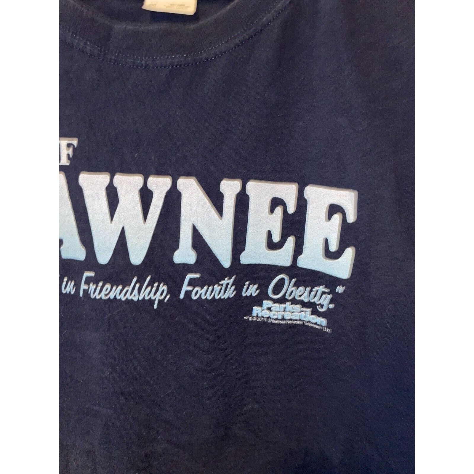 Fruit Of The Loom Parks & Rec Shirt Recreation City Pawnee 4th Tee TV Show 2XL Size US XXL / EU 58 / 5 - 3 Thumbnail