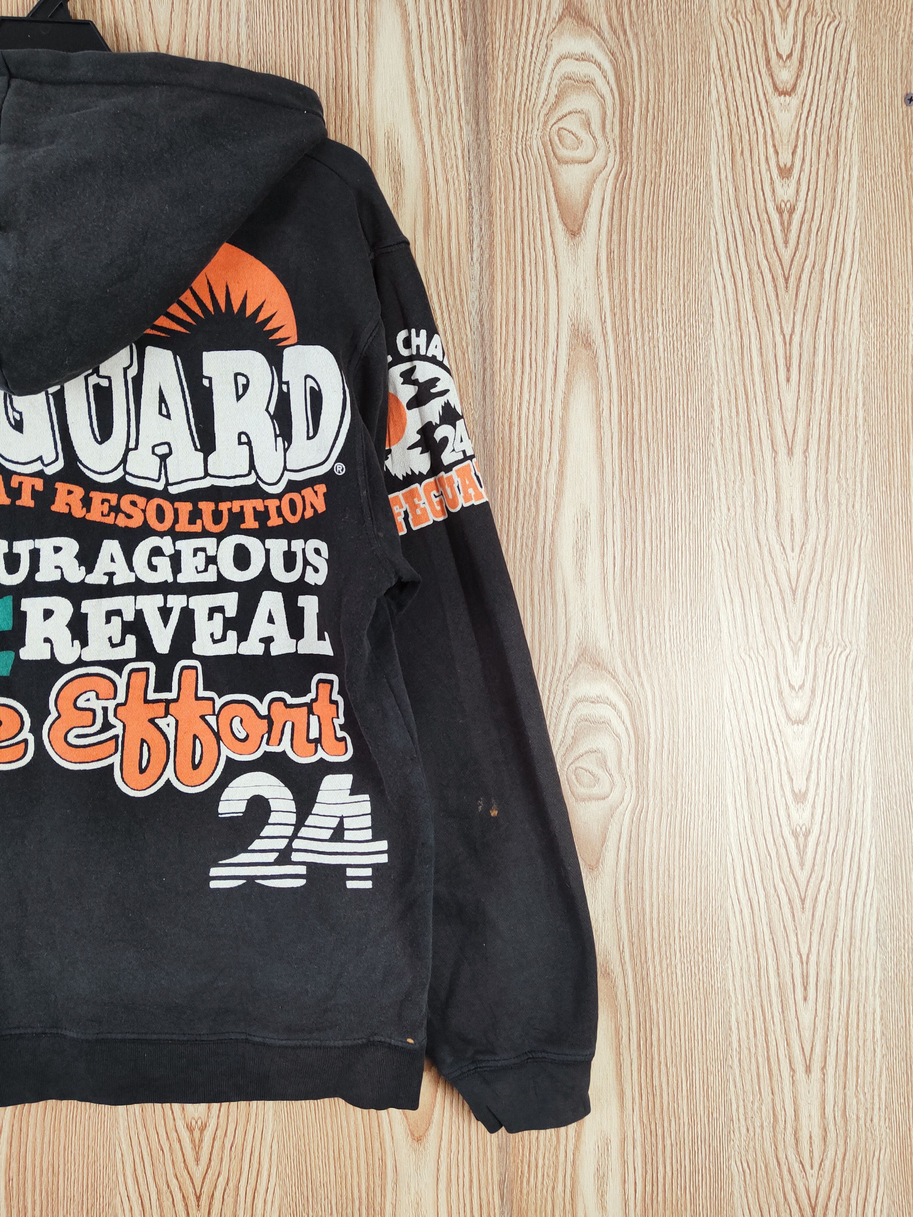 Japanese Brand Lifeguard Black Faded Hoodie Sweatshirts #W121 Size US M / EU 48-50 / 2 - 12 Thumbnail