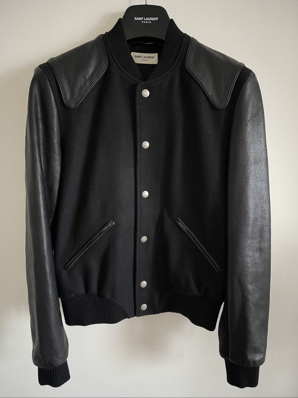 Saint Laurent Paris Saint Laurent Heaven Varsity Bomber Jacket Size 44 Size US S / EU 44-46 / 1 - 1 Thumbnail