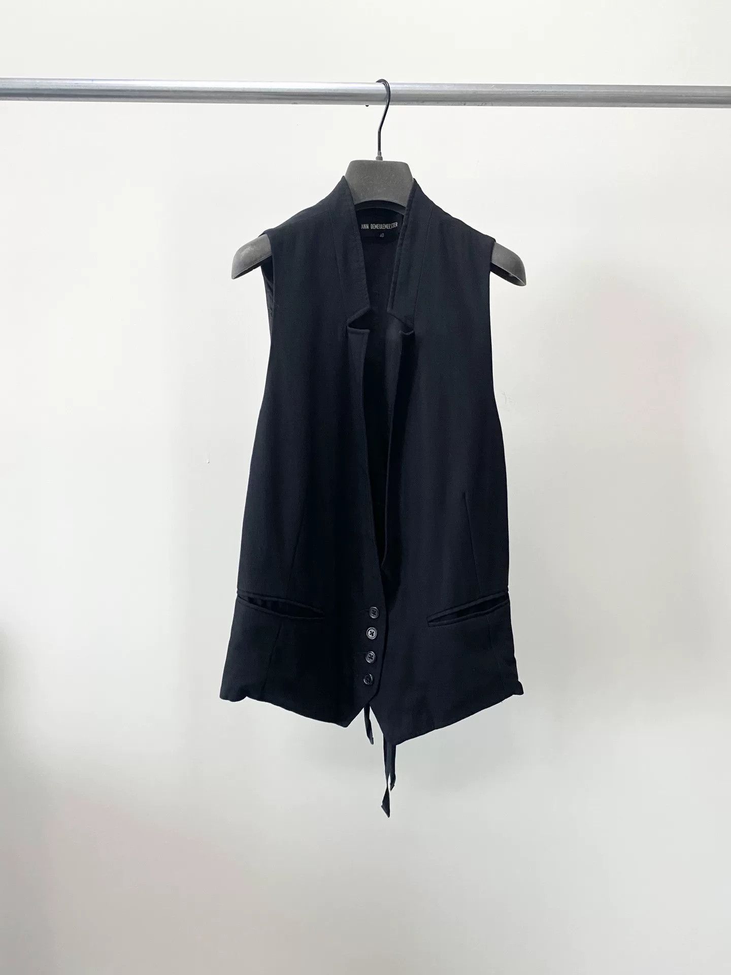 Ann Demeulemeester Ann Demeulemeester Double Strap Vest Size US XXS / EU 40 - 1 Thumbnail