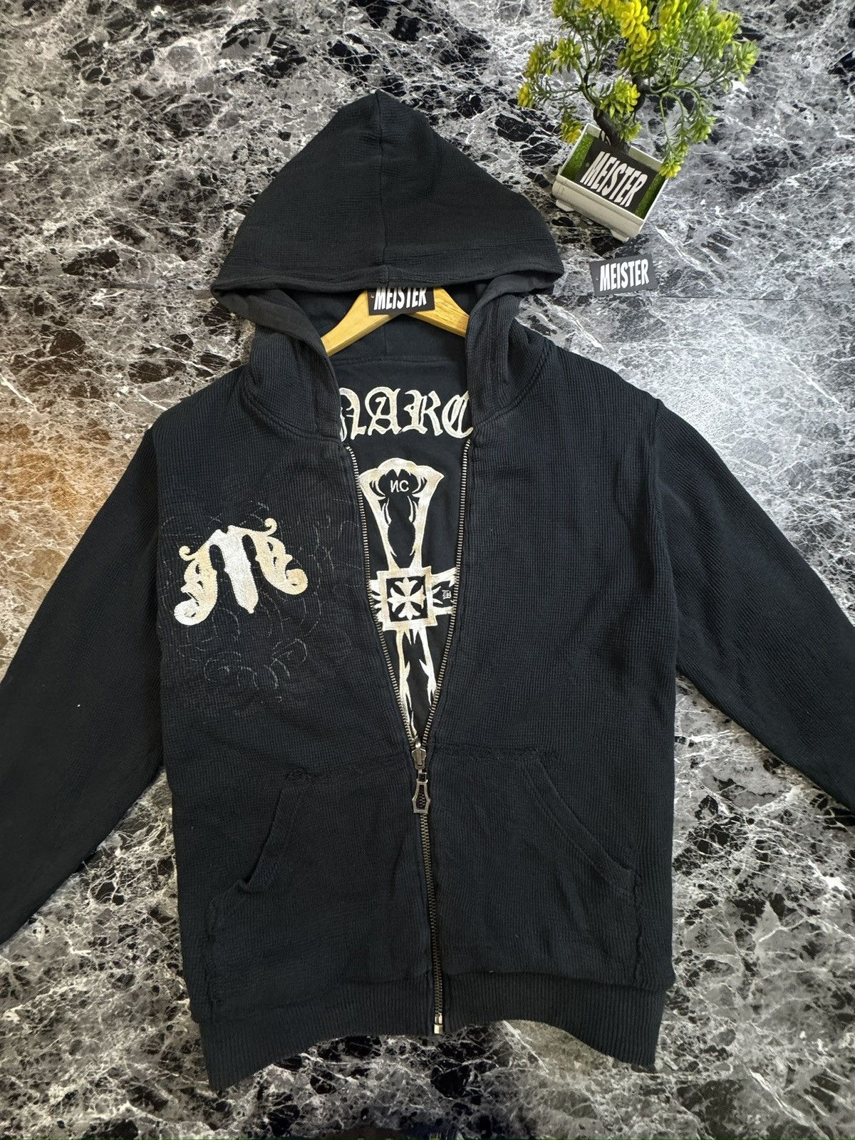 Monarchy Vintage Y2k Monarchy Reversible Hoodie Size US L / EU 52-54 / 3 - 6 Thumbnail