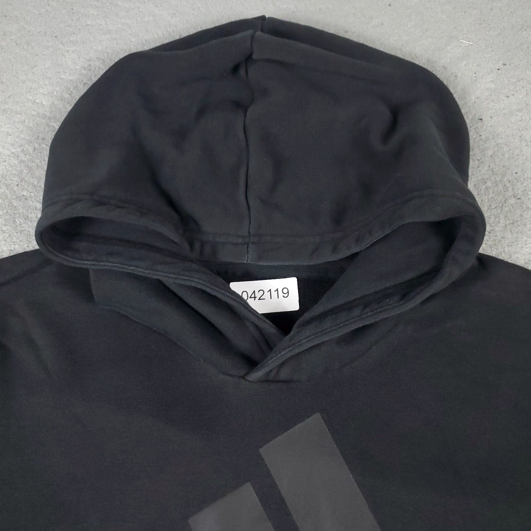 Adidas Adidas Hoodie Mens Small Black Pullover Sweatshirt Mock Neck Logo Pocket All Seasons Sports Size US S / EU 44-46 / 1 - 3 Thumbnail