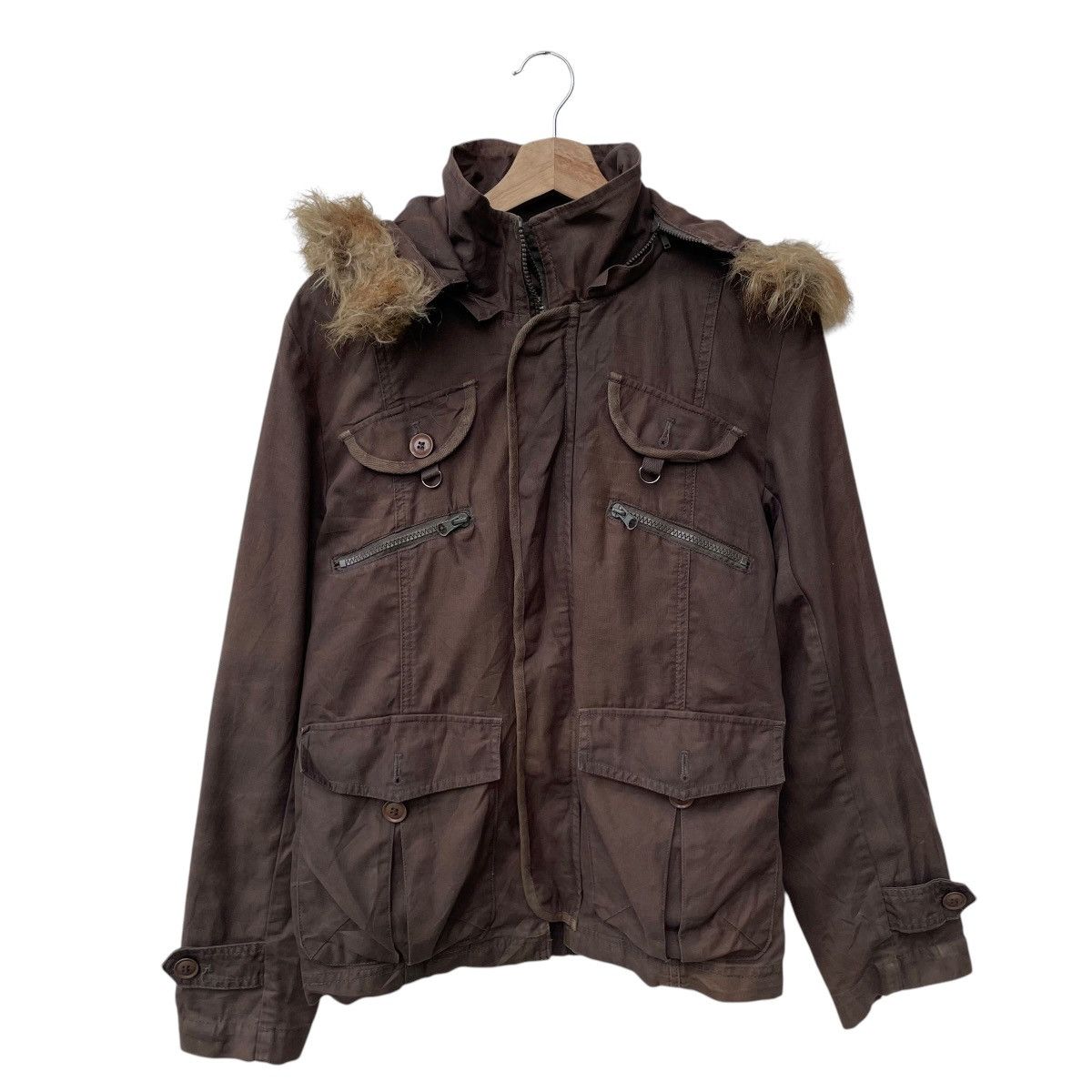 Japanese Brand Avant Garde Japanese Brand Faux Fur Hooded Jacket Size US M / EU 48-50 / 2 - 1 Thumbnail