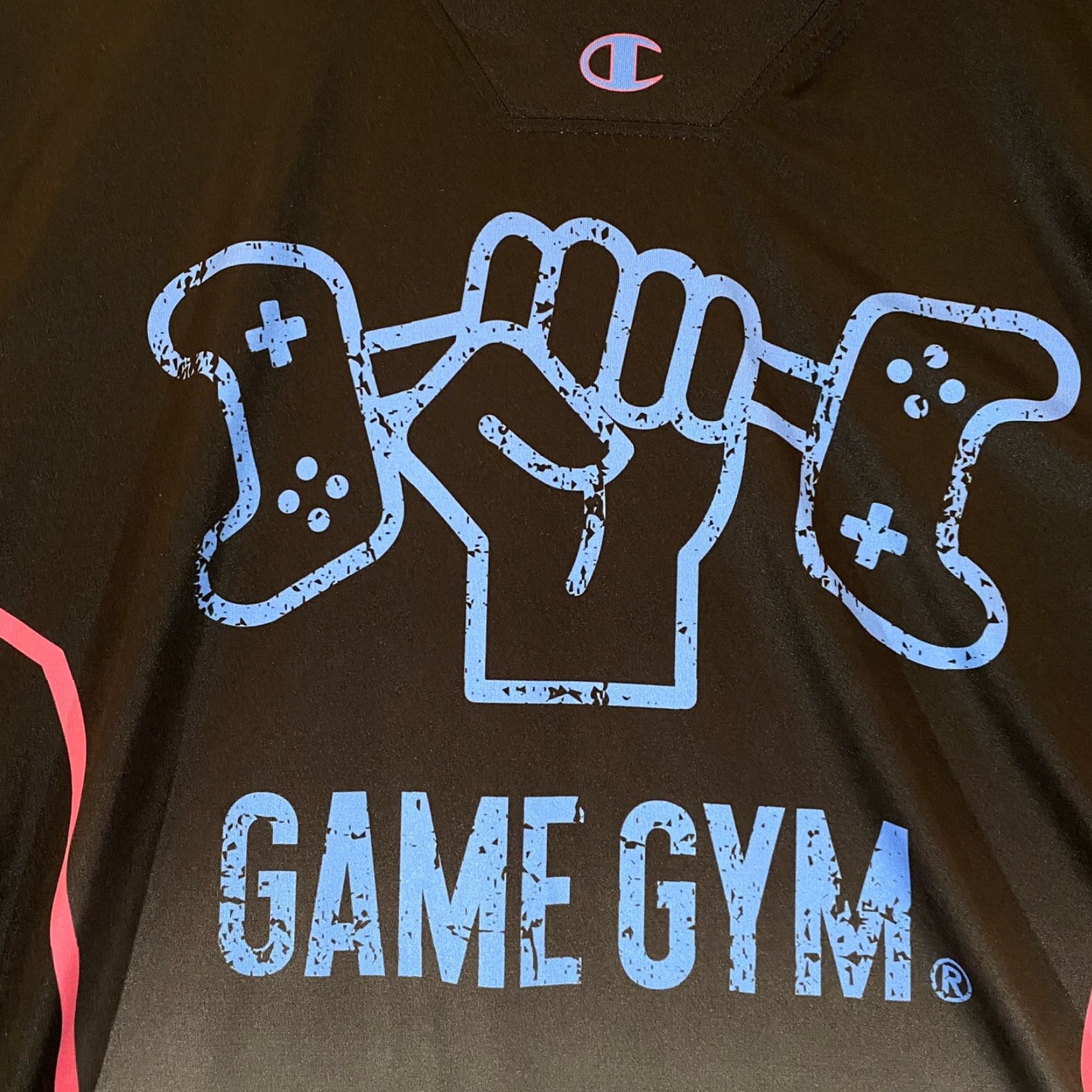 Champion Champion Shirt Men XL Black Multicolor Game Gym Aqua Man Jersey Ultrafuse Logo T-Shirt Short Sleeve Classic Size US XL / EU 56 / 4 - 3 Thumbnail