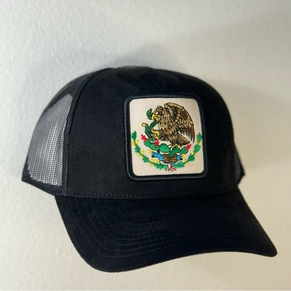 Designer NEW MEXICO SEAL BLACK SEUDE TRUCKER MESH CAP HAT Size ONE SIZE - 5 Thumbnail