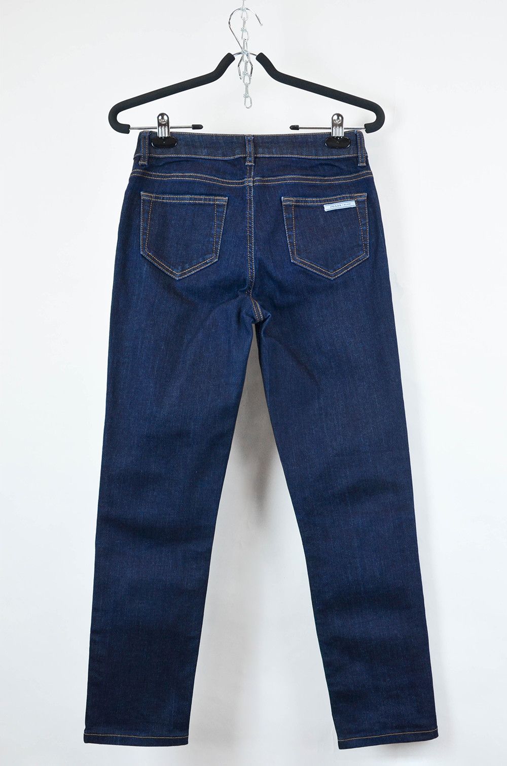 Prada PRADA Milano Dark Blue Straight-Leg Jeans – Size 27 Size 27" / US 4 / IT 40 - 1 Thumbnail