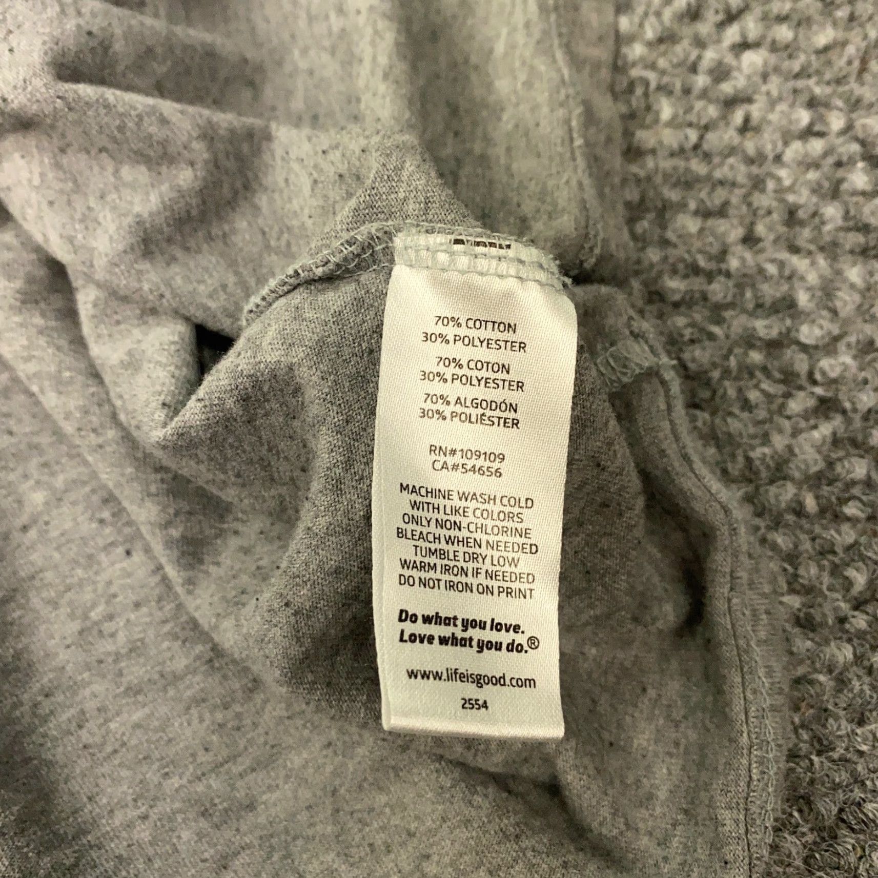 Life is Good Life is Good Womens Shirt Top XXL Gray Crusher Tee Positive Altitude Shirt Womens 2XL Gray T-Shirt Casual Travel 60 Day Return Policy Size XXL / US 16-18 / IT 52-54 - 5 Thumbnail