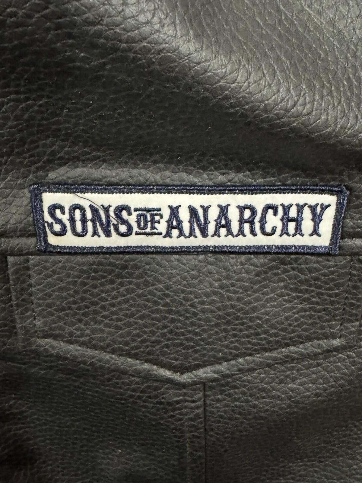 Other Sons Of Anarchy Black Leather Vest with Reaper Patch Size US S / EU 44-46 / 1 - 8 Thumbnail