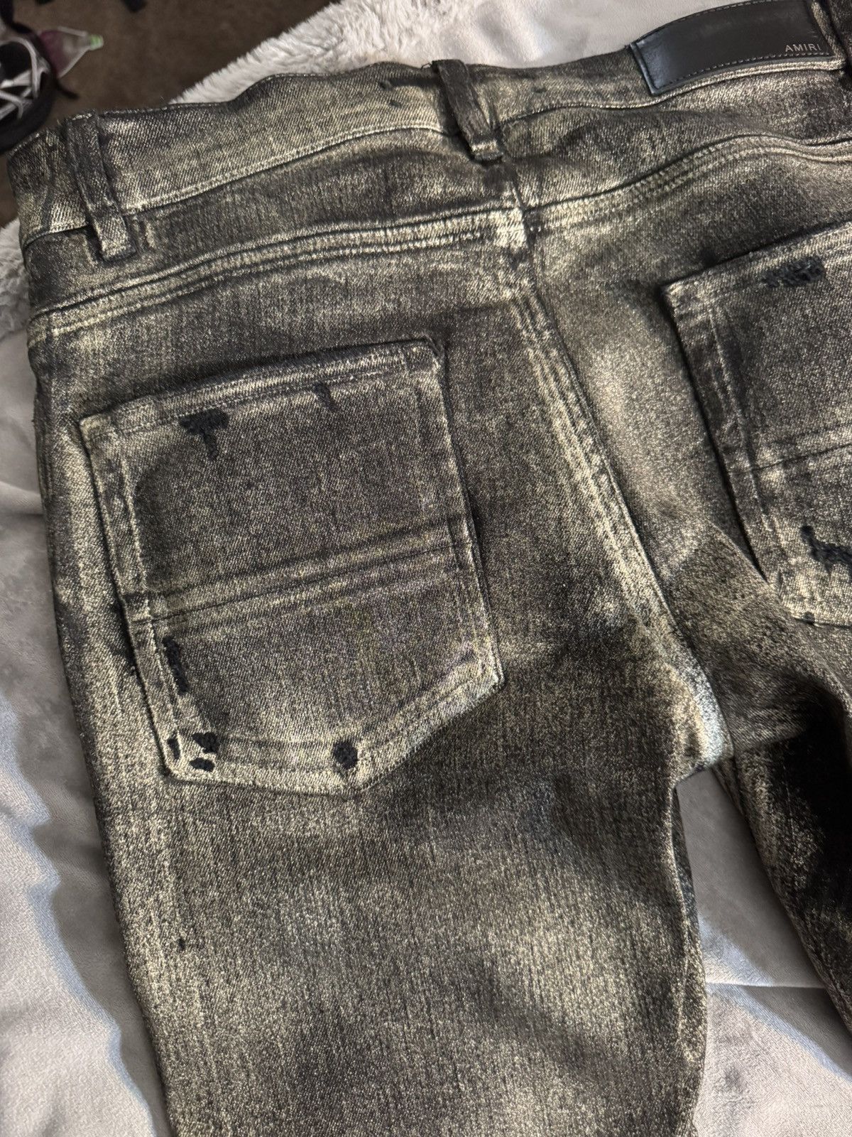 Amiri Gold Amiri Skinny Jeans Size US 32 / EU 48 - 14 Thumbnail
