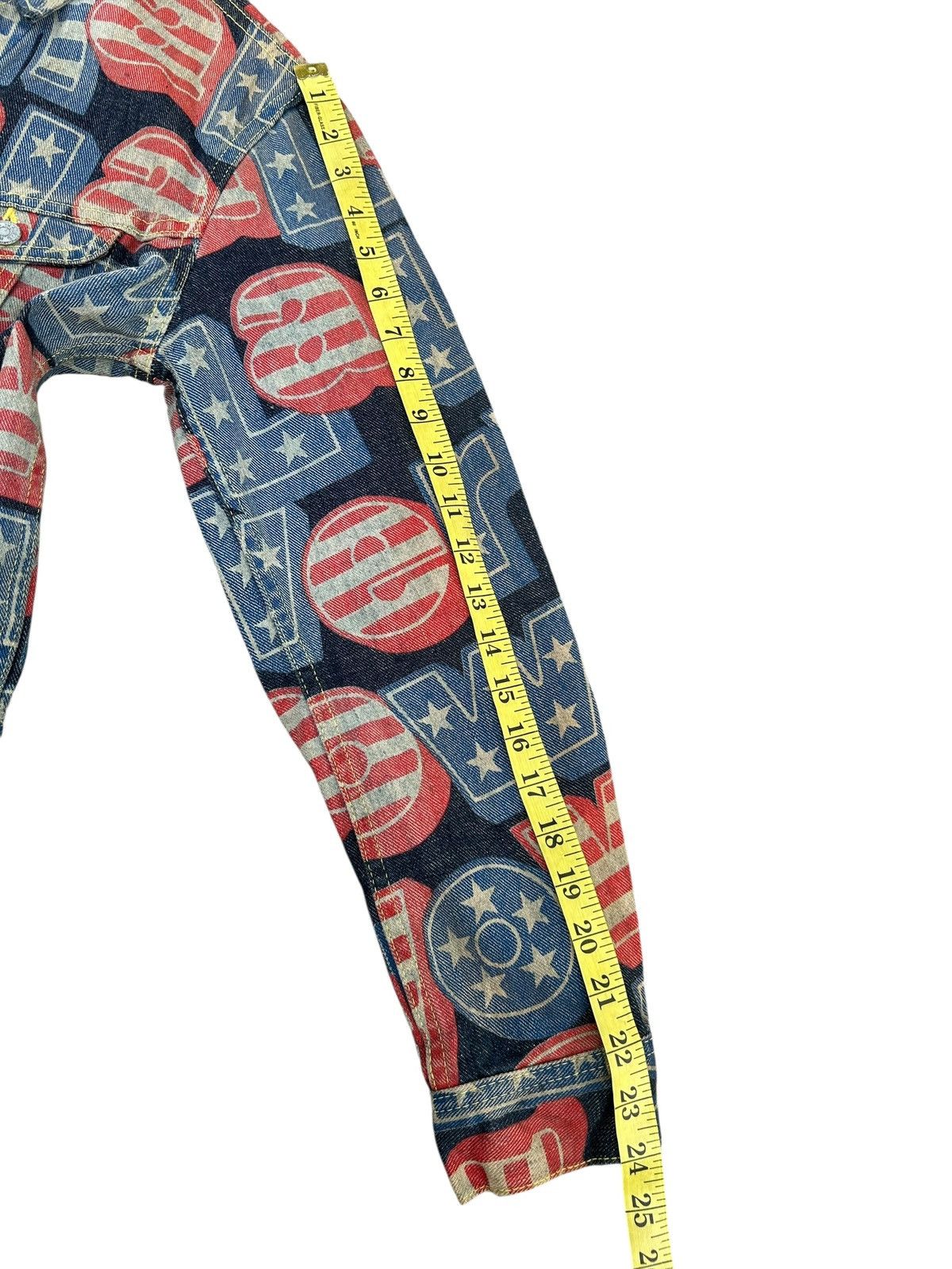Hysteric Glamour Vintage Hysteric Glamour Full Print Rare Jacket Denim Jeans Size US S / EU 44-46 / 1 - 12 Thumbnail