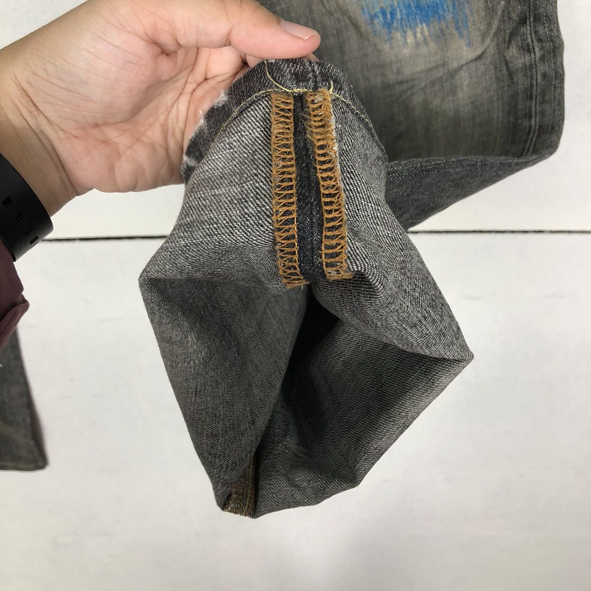 Japanese Brand 🔥90’s Vintage Distressed Denim Jeans Uniqlo Japan Size US 33 - 12 Thumbnail
