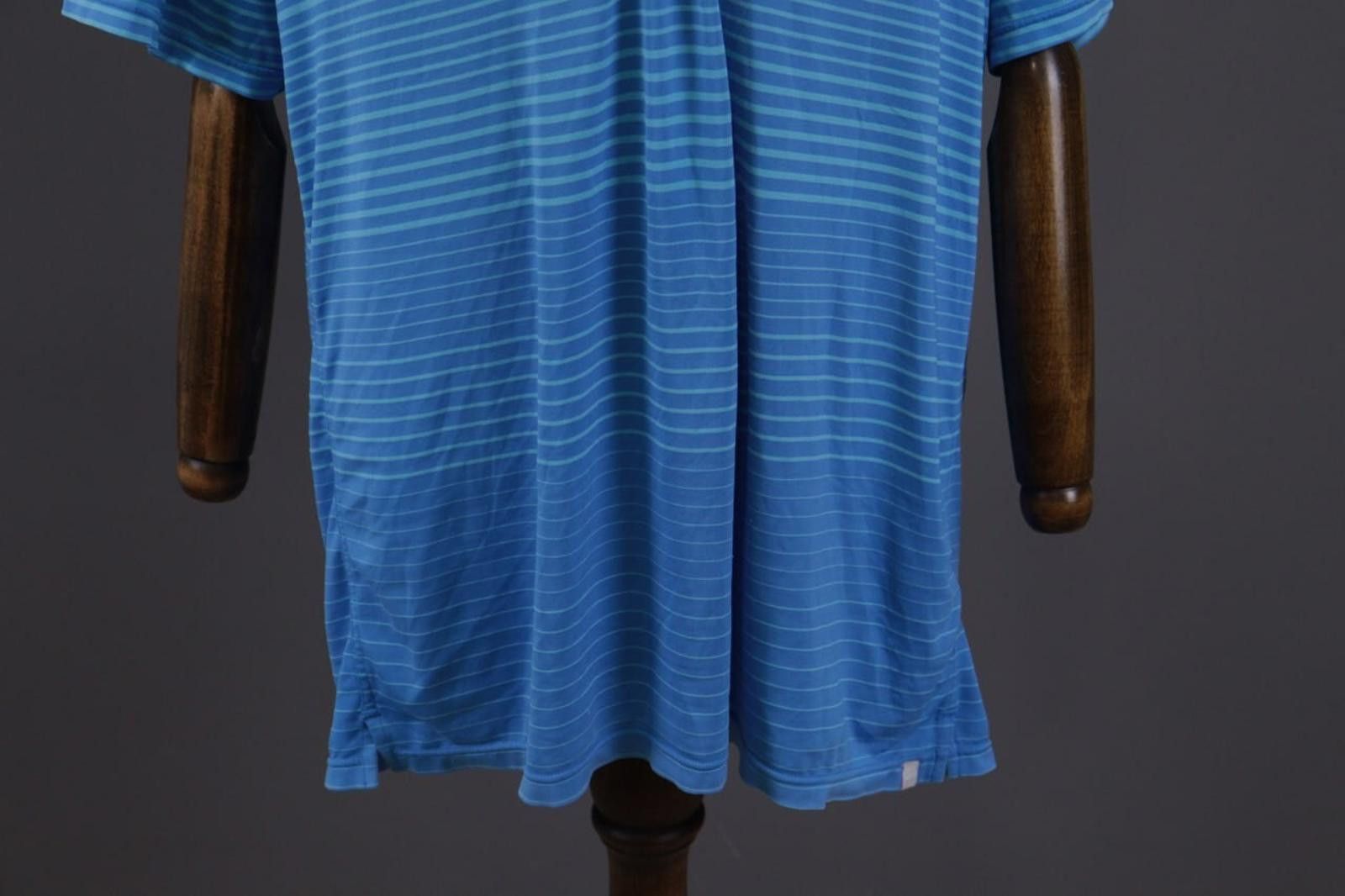 Nike Nike Golf Dri Fit Blue Striped Tennis Polo Shirt Size L Size US L / EU 52-54 / 3 - 3 Thumbnail
