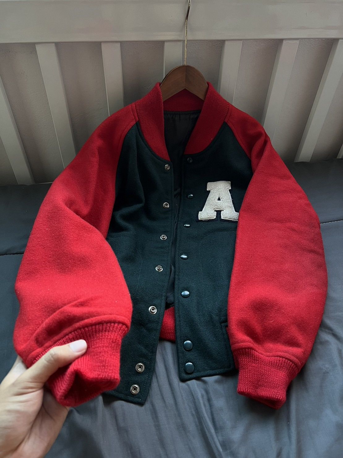 Vintage Vintage Van Wool Varsity Jacket Size US S / EU 44-46 / 1 - 3 Thumbnail