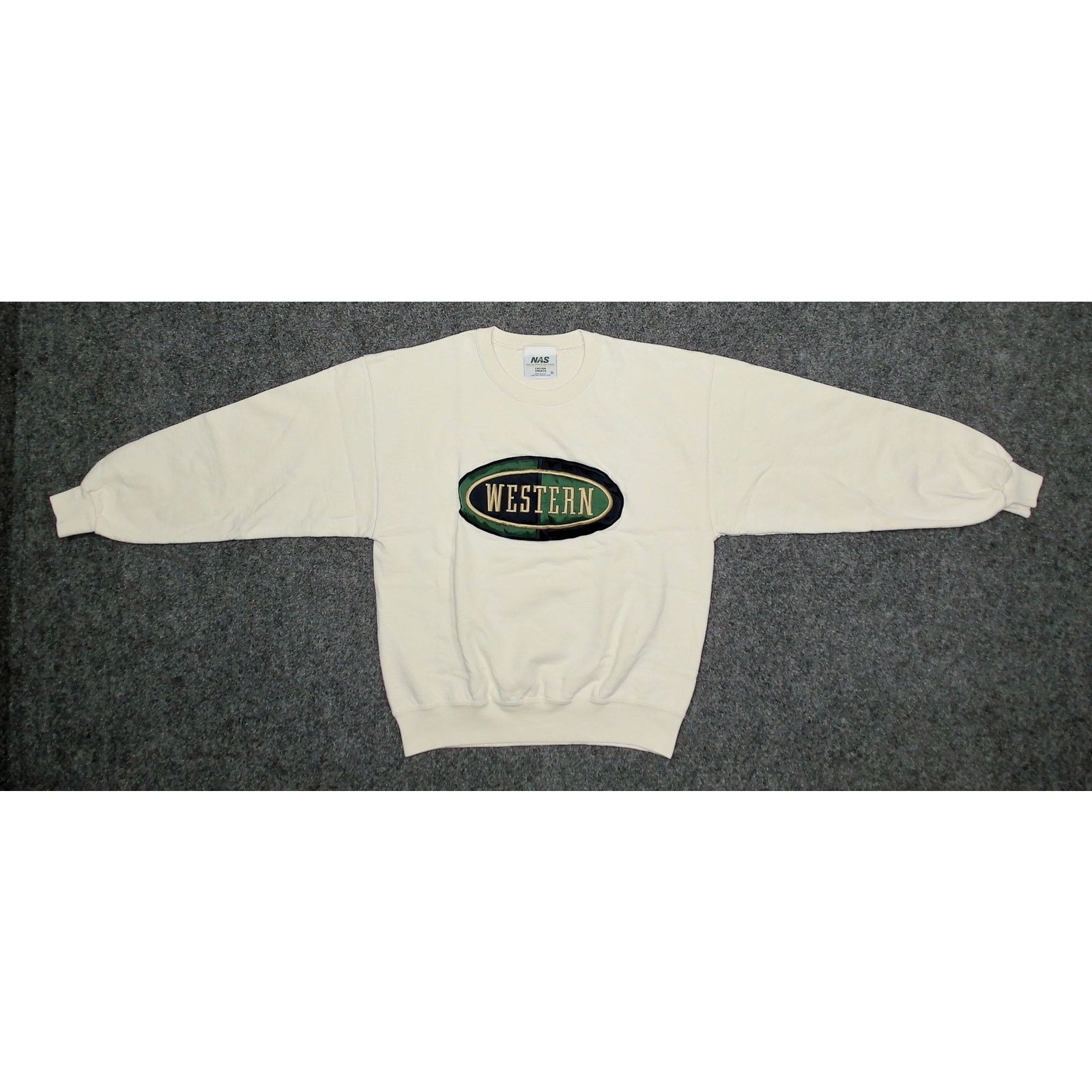 Vintage Vintage 90s NAS Heavyweight Boxy Collegiate Sweatshirt Size L / US 10 / IT 46 - 5 Thumbnail
