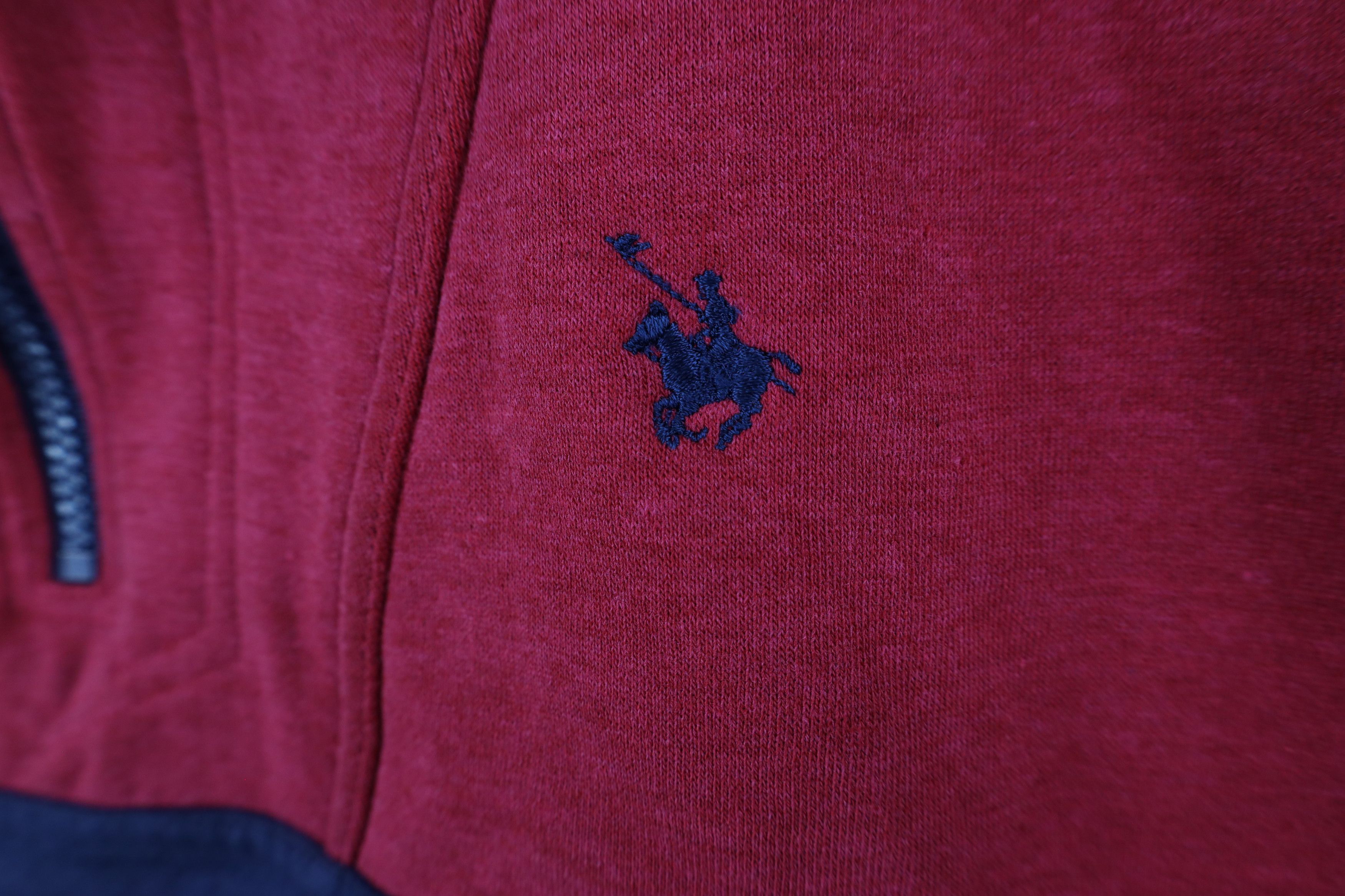 Vintage Vintage 90s Streetwear Block Half Zip Pullover Sweatshirt Size US L / EU 52-54 / 3 - 4 Thumbnail
