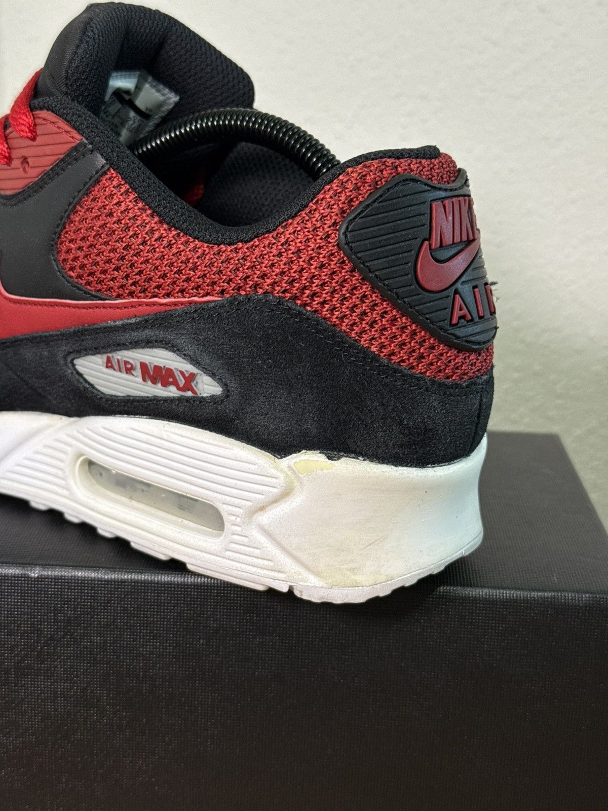 Nike Nike Air Max 90 Essential Black/Tough Red Size US 9.5 / EU 42-43 - 6 Thumbnail