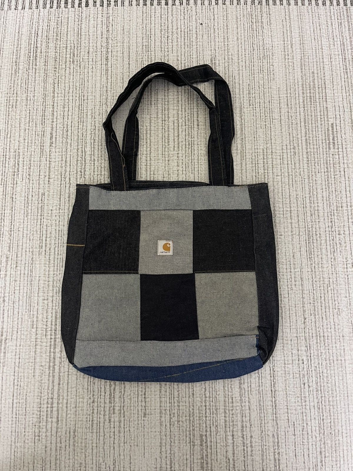 Carhartt × Vintage VINTAGE CARHARTT PATCHWORK Denim Tote Bag Size ONE SIZE - 3 Thumbnail