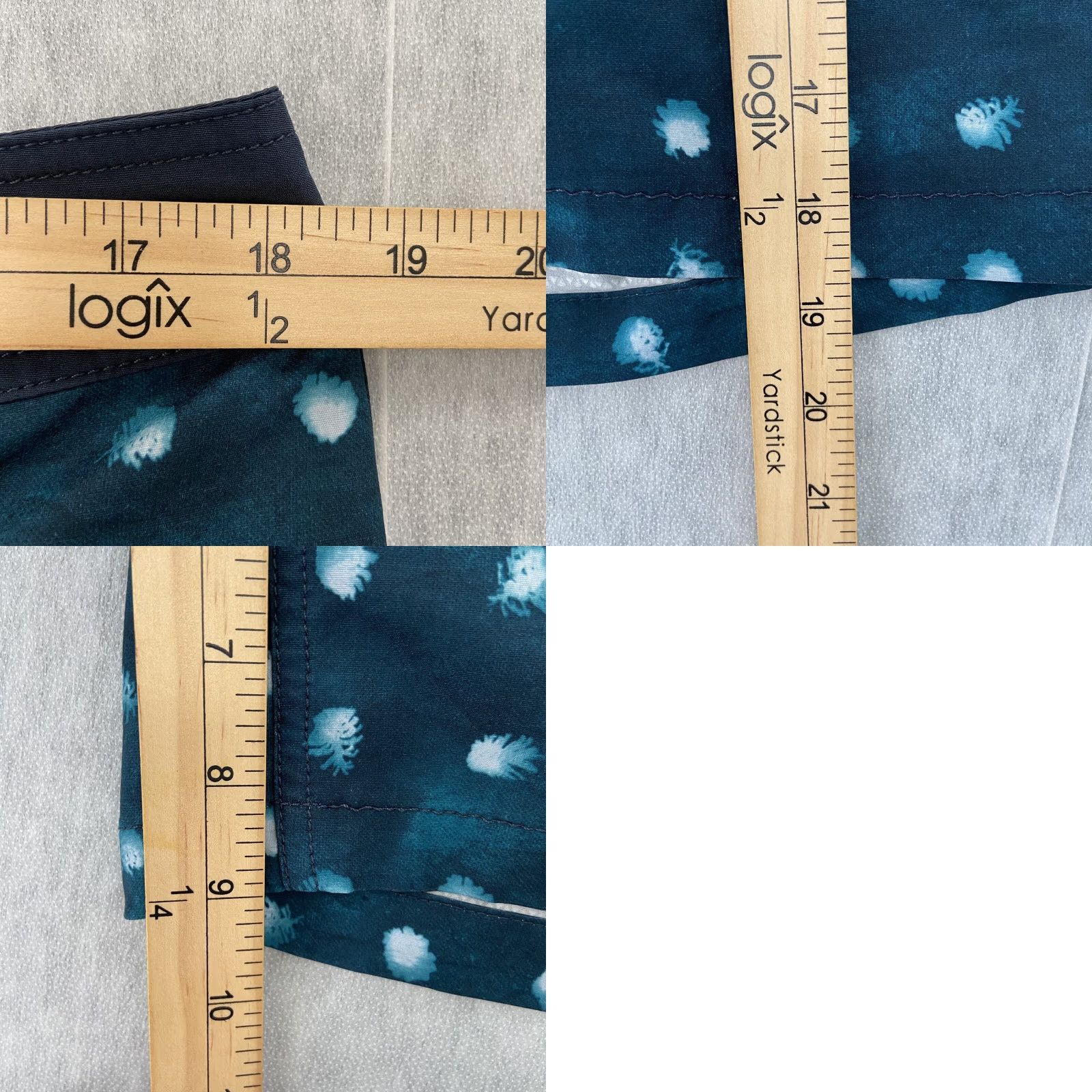 The North Face The North Face Mens 34 Blue Green Allover Print Short Trunks Swim Board Shorts Adult Bottom Beach Size US 34 / EU 50 - 8 Thumbnail