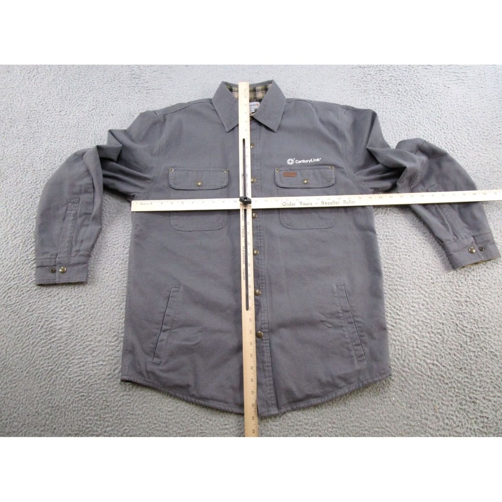 Carhartt Carhartt Jacket Mens M Gray Canvas Shirt Jacket Lined 100590 Workwear 90s Outdoor Pockets Size US M / EU 48-50 / 2 - 5 Thumbnail