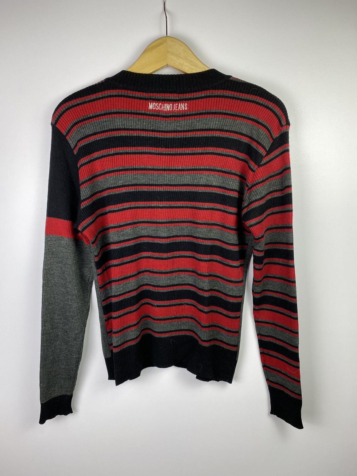Designer × Moschino moschino stripes cardigan Size US S / EU 44-46 / 1 - 6 Thumbnail