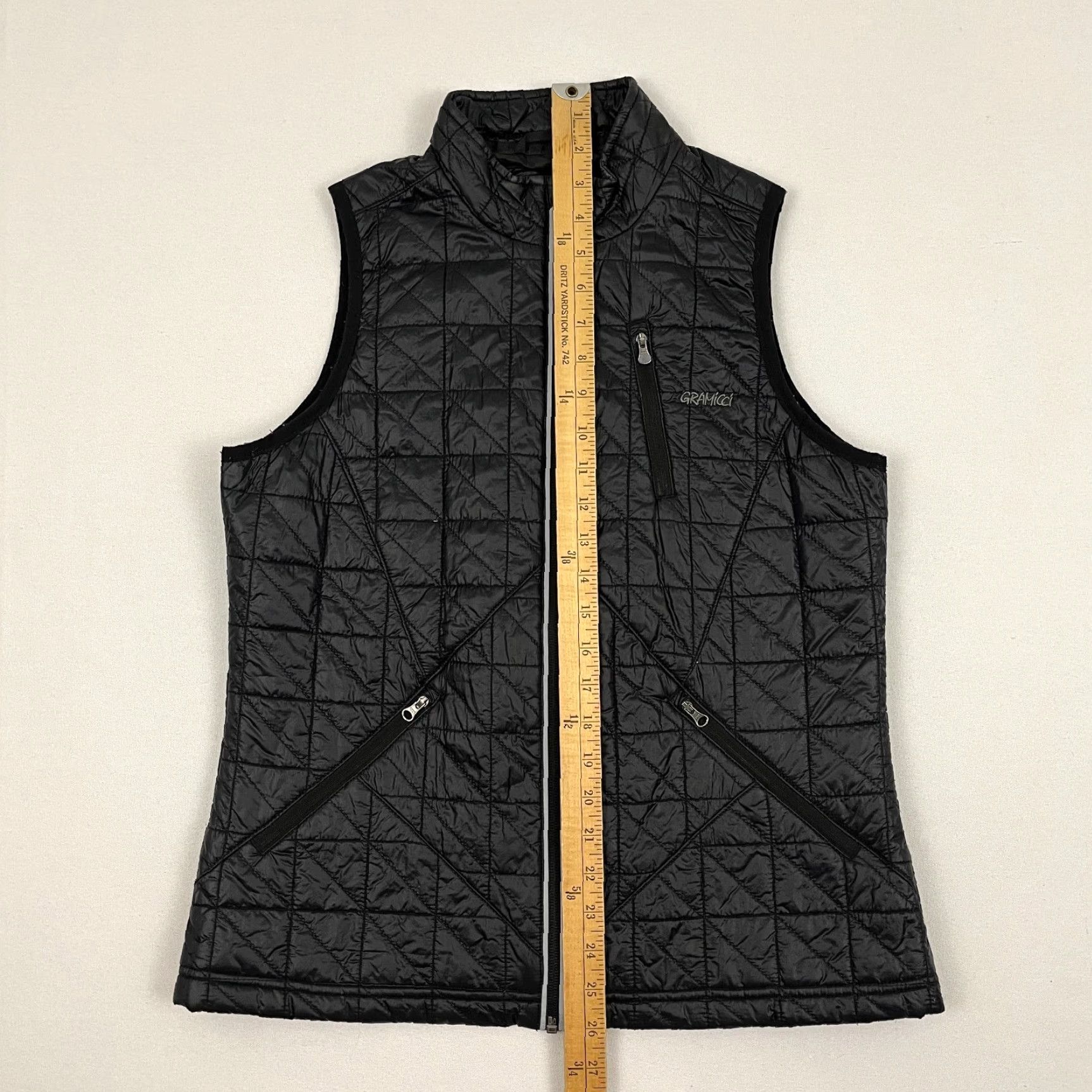 Gramicci Gramicci Vest Womens Medium Black Primaloft Micro Puffer Nylon Hiking Outdoor Jacket Size M / US 6-8 / IT 42-44 - 3 Thumbnail
