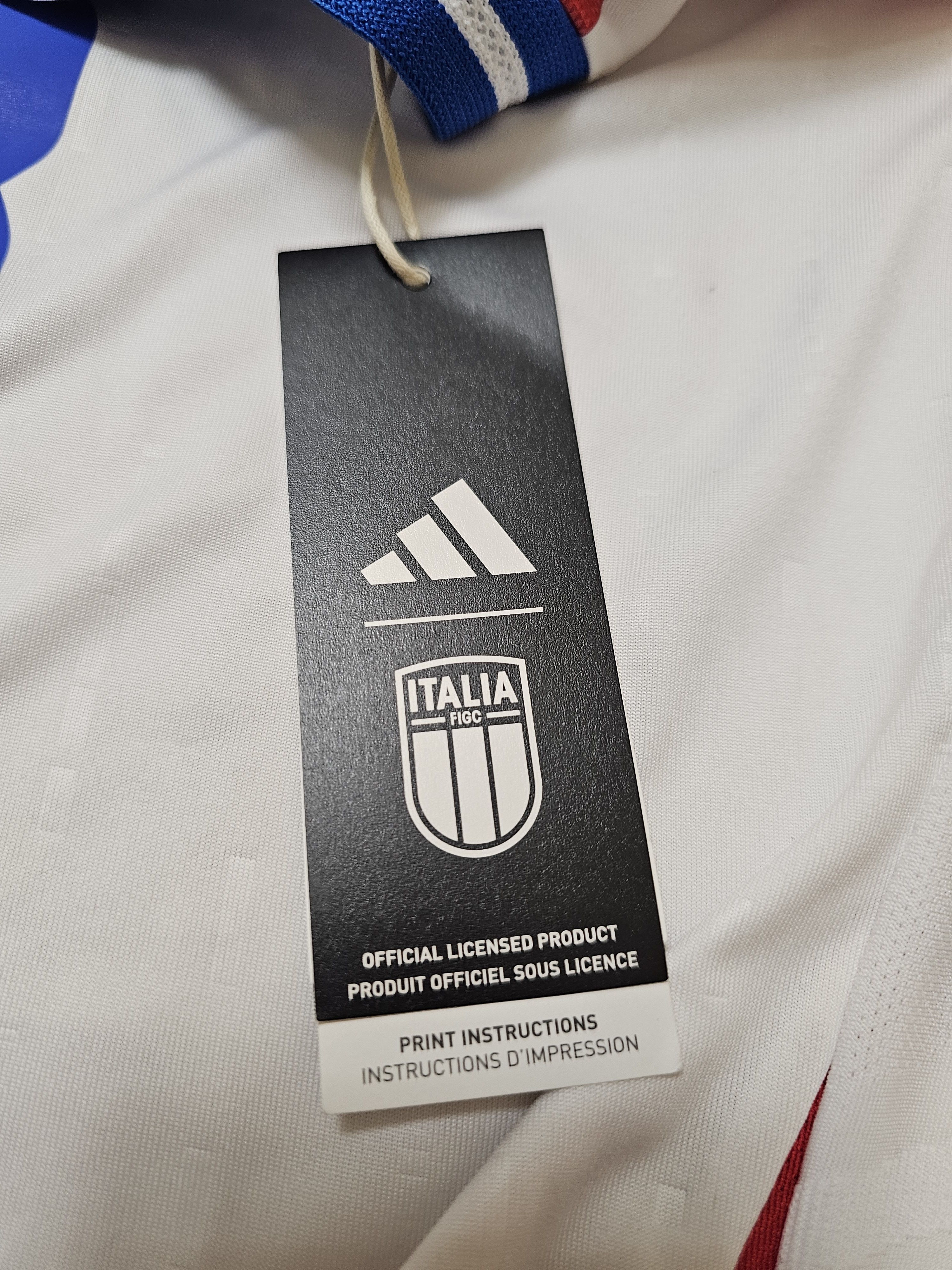 Adidas ITALY 2024 AWAY PLAYER VERSION FOOTBALL ITALIA SOCCER JERSEY Size US S / EU 44-46 / 1 - 7 Thumbnail